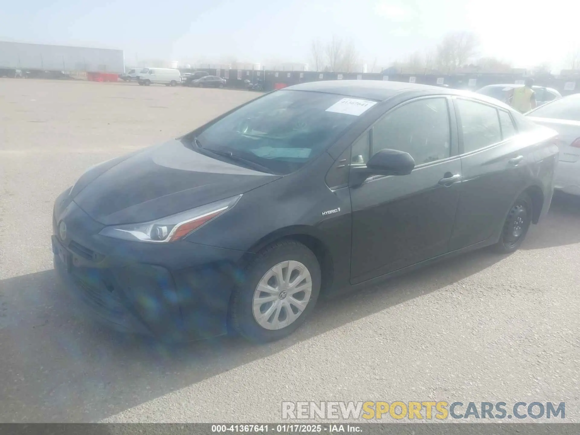 2 fotografías del automóvil dañado JTDKAMFU6M3151968 TOYOTA PRIUS 2021