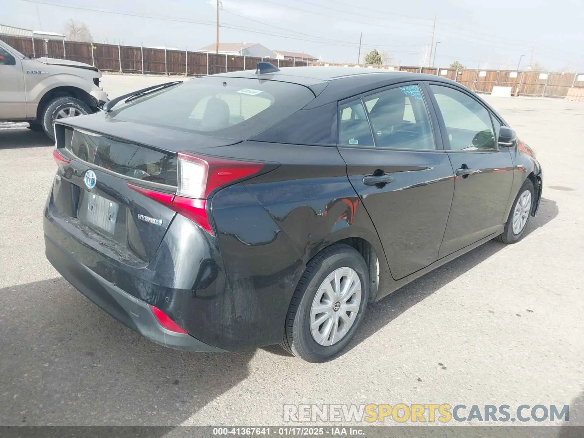 4 fotografías del automóvil dañado JTDKAMFU6M3151968 TOYOTA PRIUS 2021