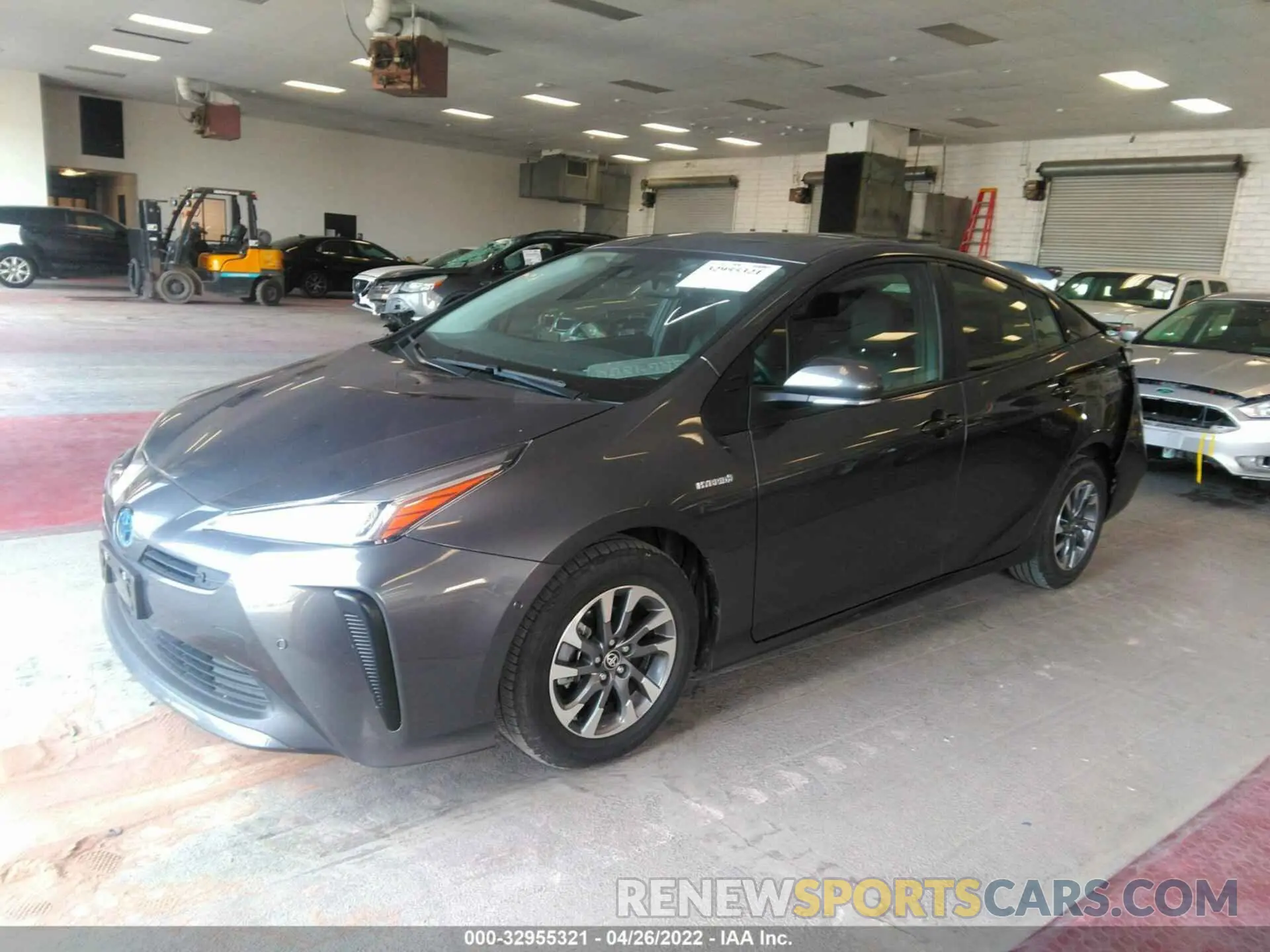 2 fotografías del automóvil dañado JTDKAMFU7M3128313 TOYOTA PRIUS 2021