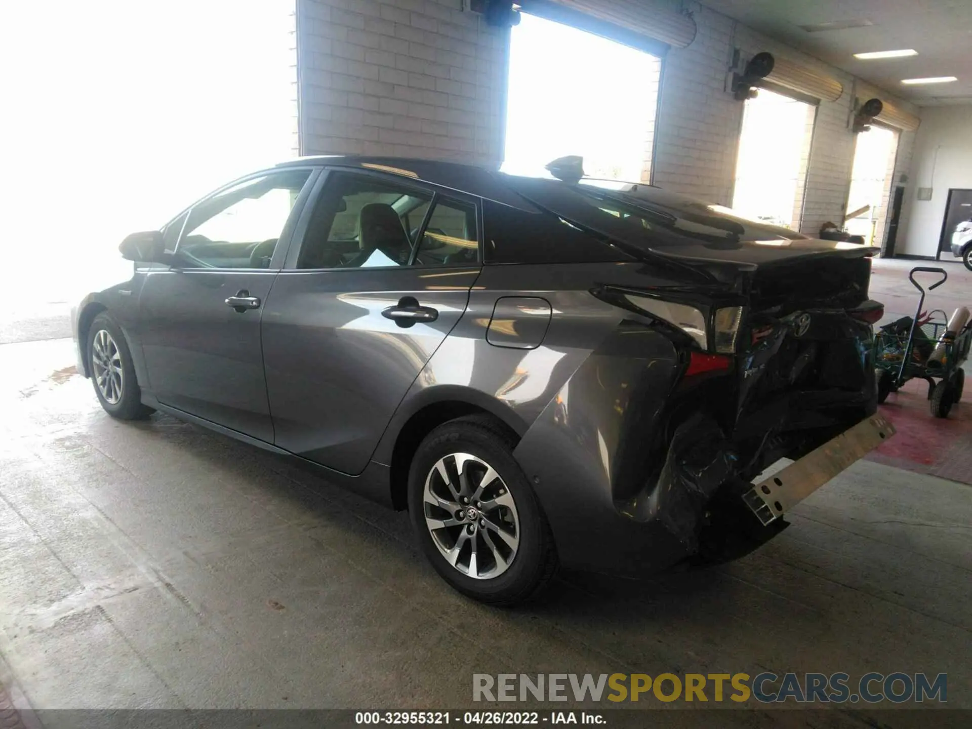 3 fotografías del automóvil dañado JTDKAMFU7M3128313 TOYOTA PRIUS 2021