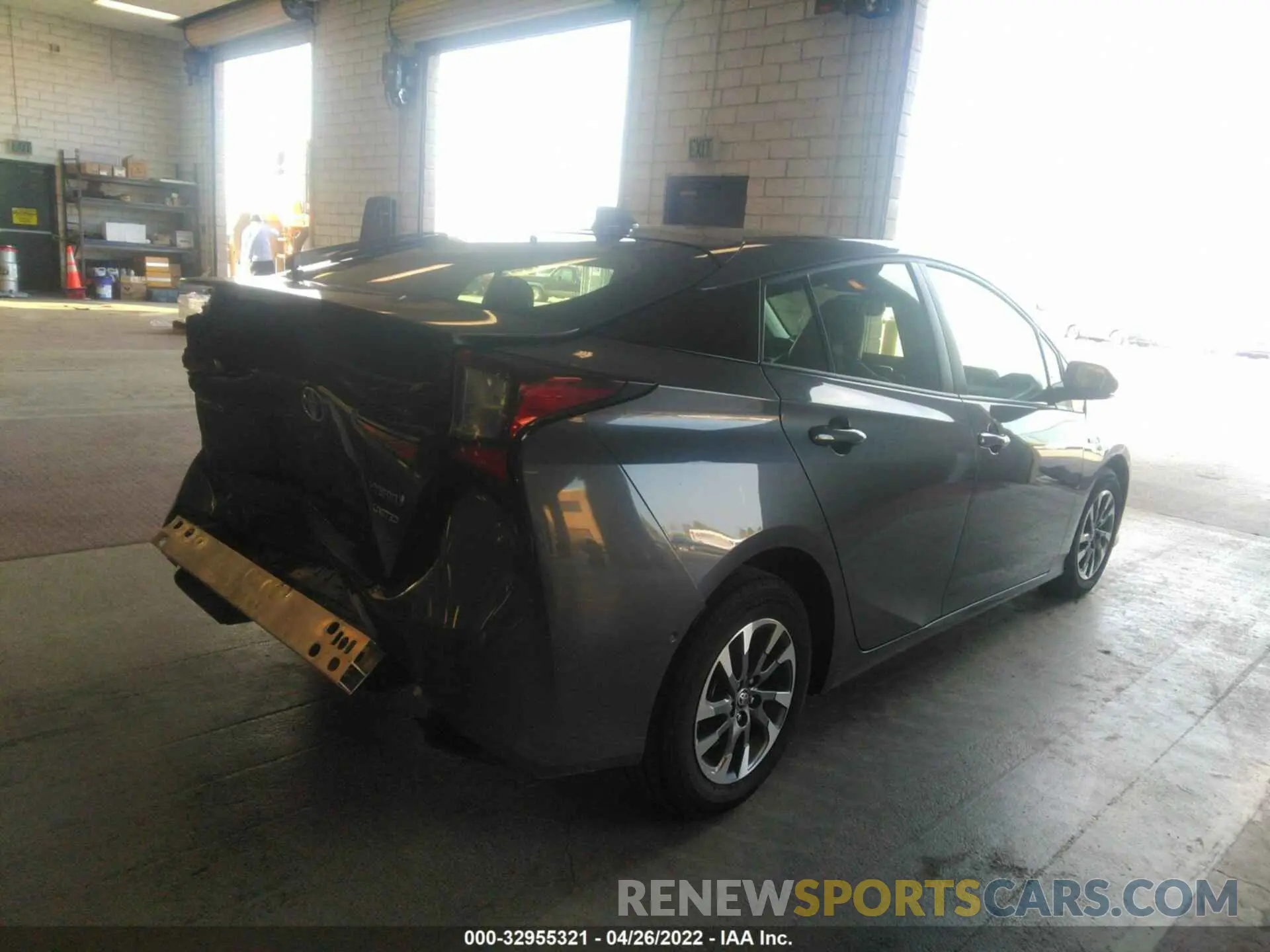 4 fotografías del automóvil dañado JTDKAMFU7M3128313 TOYOTA PRIUS 2021