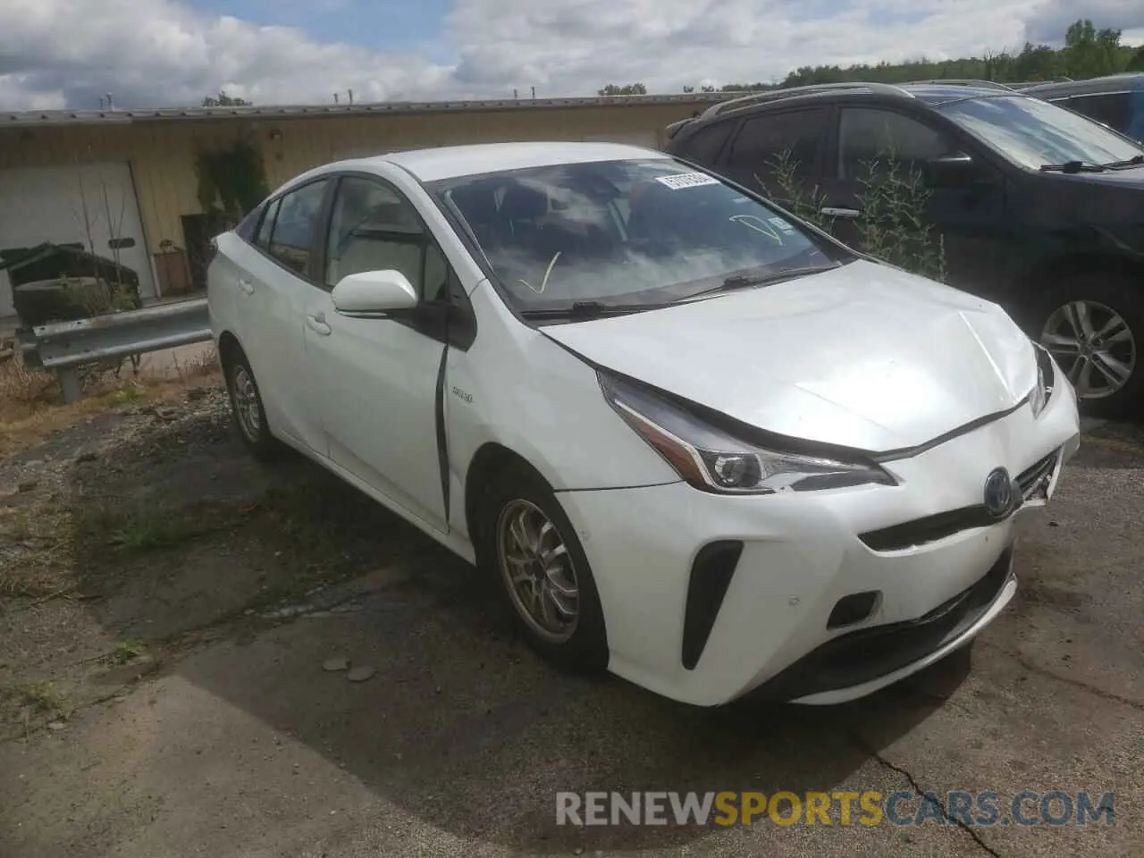 4 fotografías del automóvil dañado JTDKAMFU7M3133835 TOYOTA PRIUS 2021