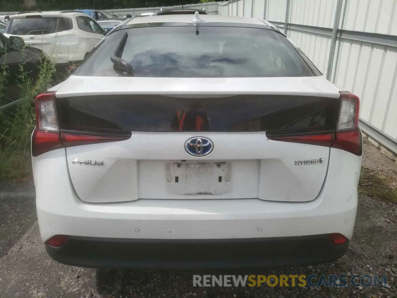 6 fotografías del automóvil dañado JTDKAMFU7M3133835 TOYOTA PRIUS 2021