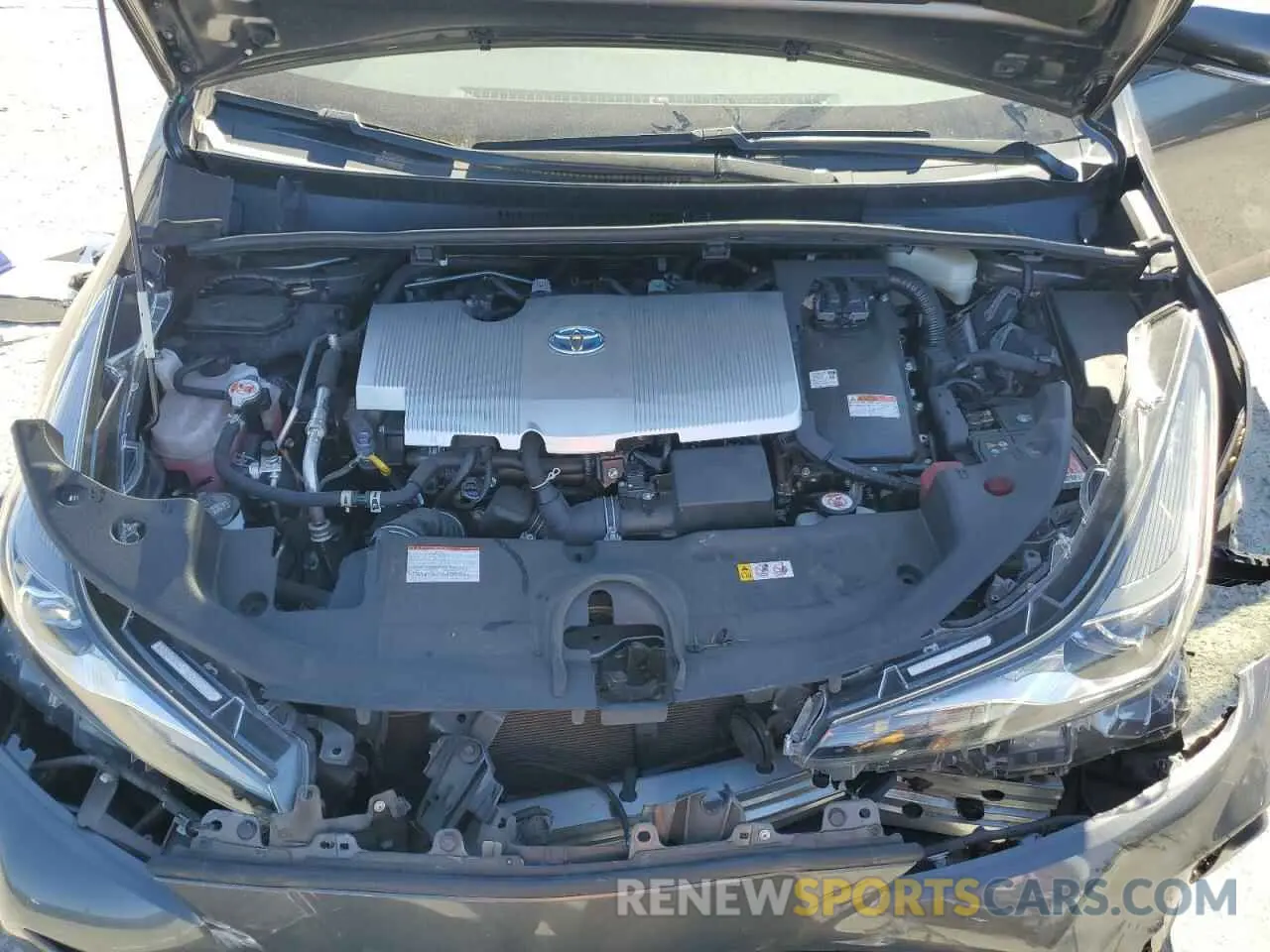12 fotografías del automóvil dañado JTDKAMFU7M3134645 TOYOTA PRIUS 2021