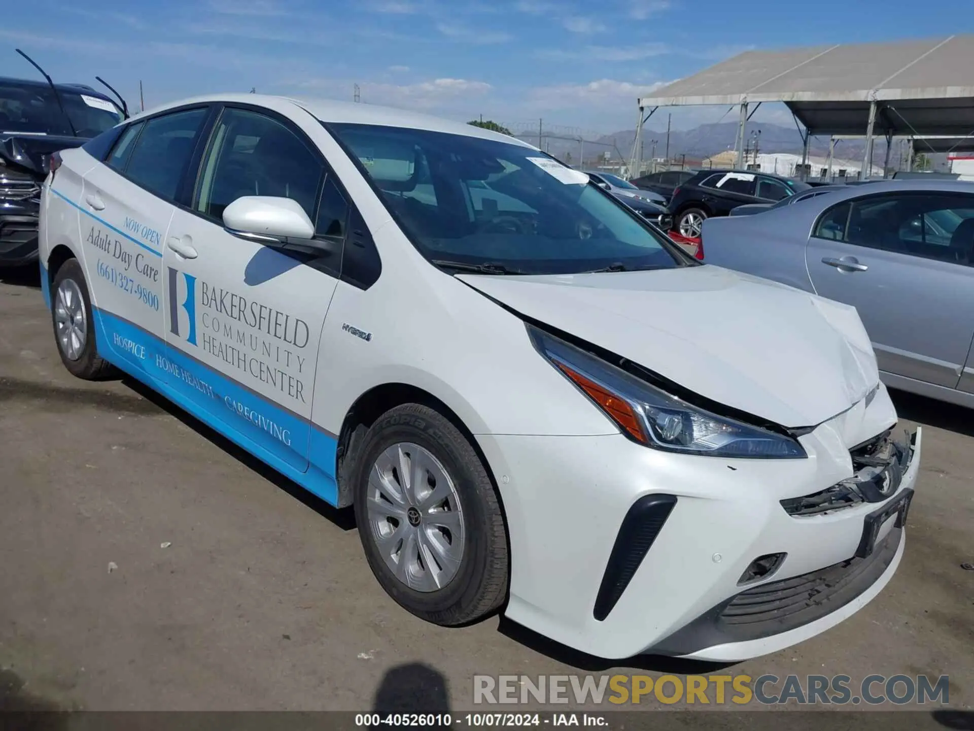 1 fotografías del automóvil dañado JTDKAMFU7M3135133 TOYOTA PRIUS 2021