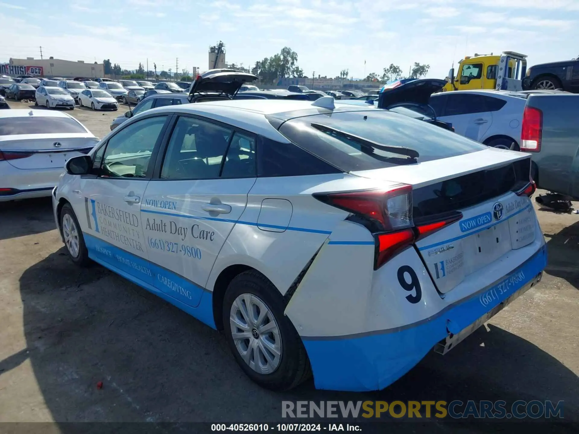 3 fotografías del automóvil dañado JTDKAMFU7M3135133 TOYOTA PRIUS 2021
