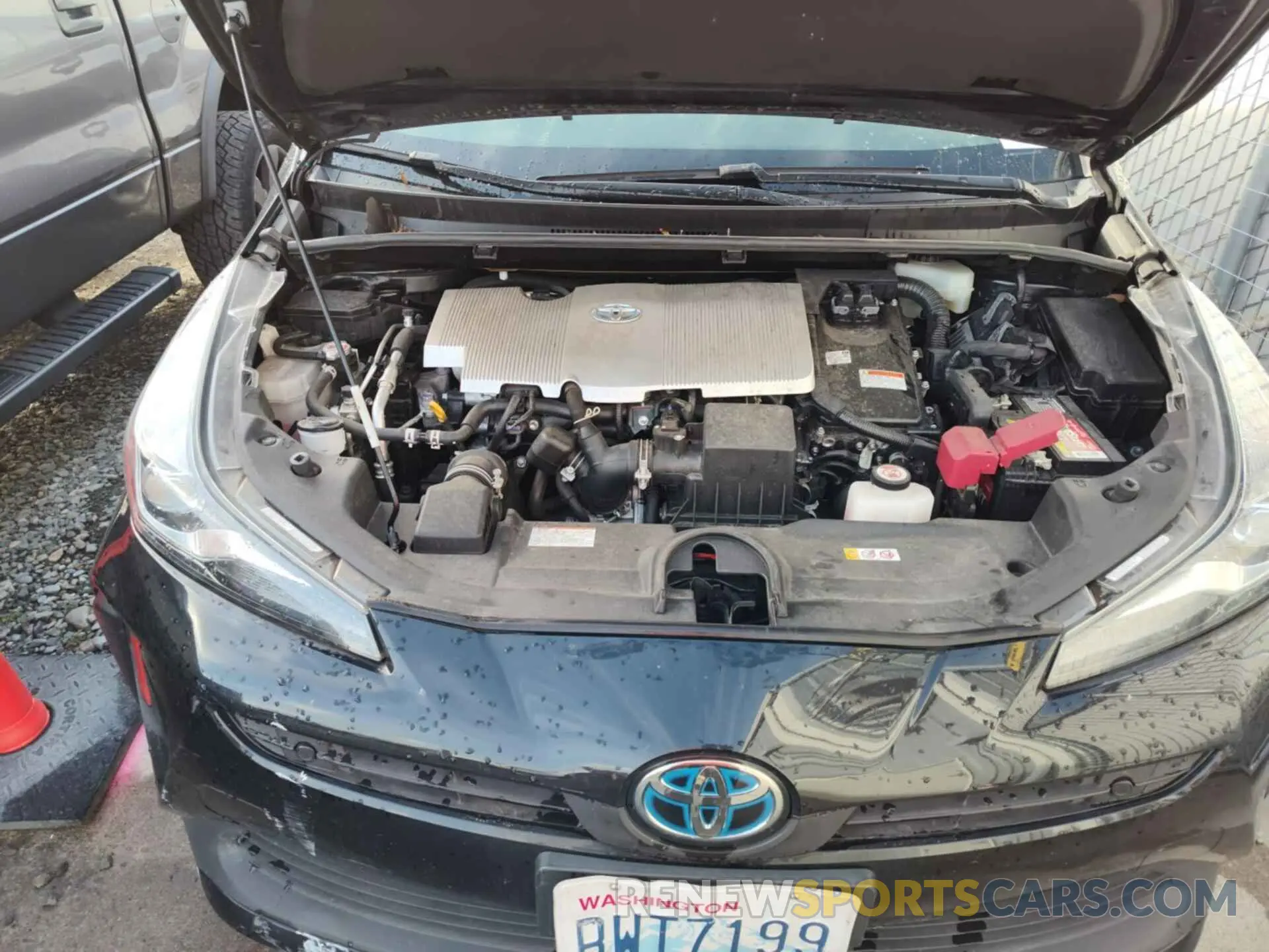 4 fotografías del automóvil dañado JTDKAMFU7M3136329 TOYOTA PRIUS 2021