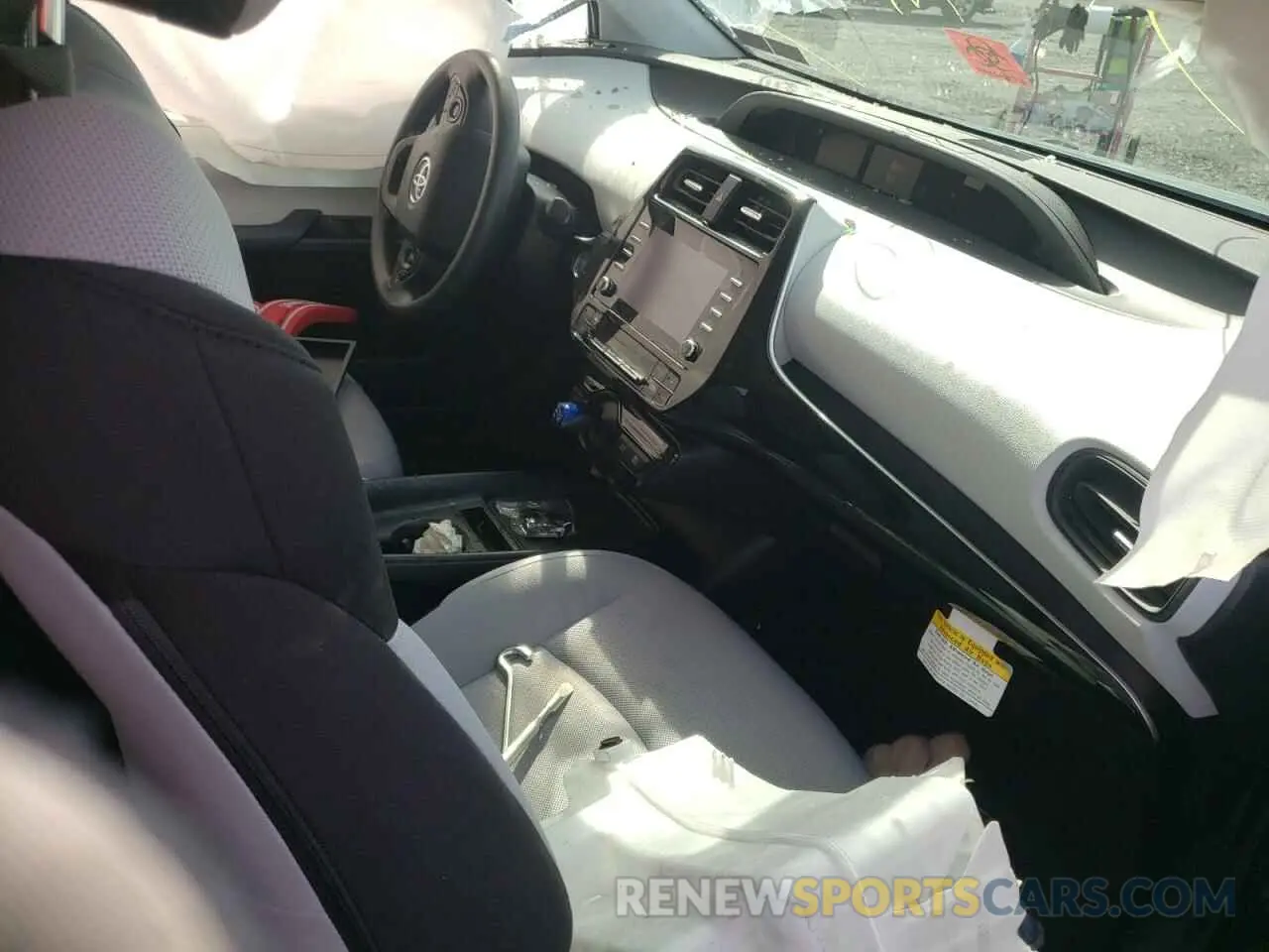 5 fotografías del automóvil dañado JTDKAMFU7M3145757 TOYOTA PRIUS 2021