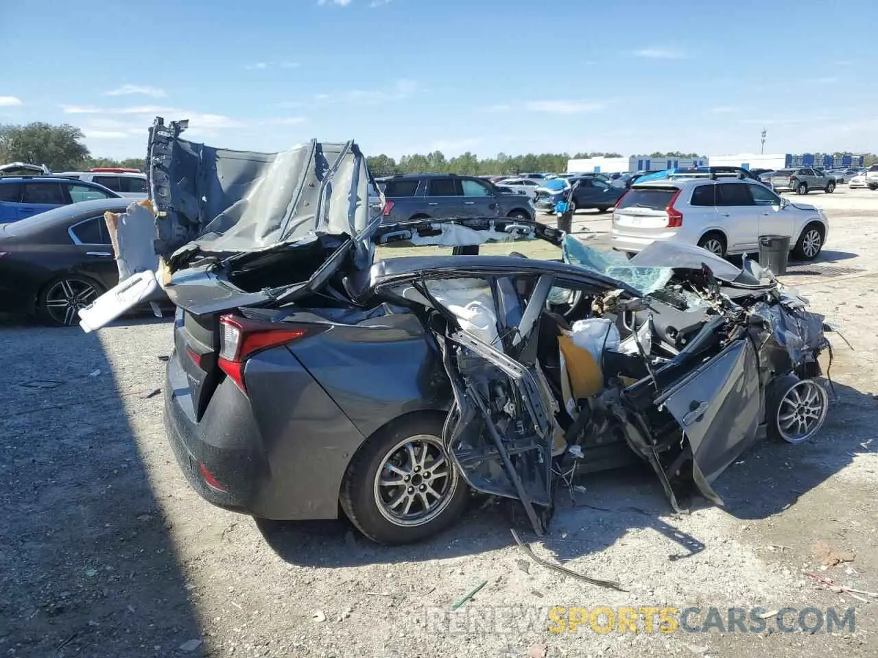 3 fotografías del automóvil dañado JTDKAMFU7M3145855 TOYOTA PRIUS 2021