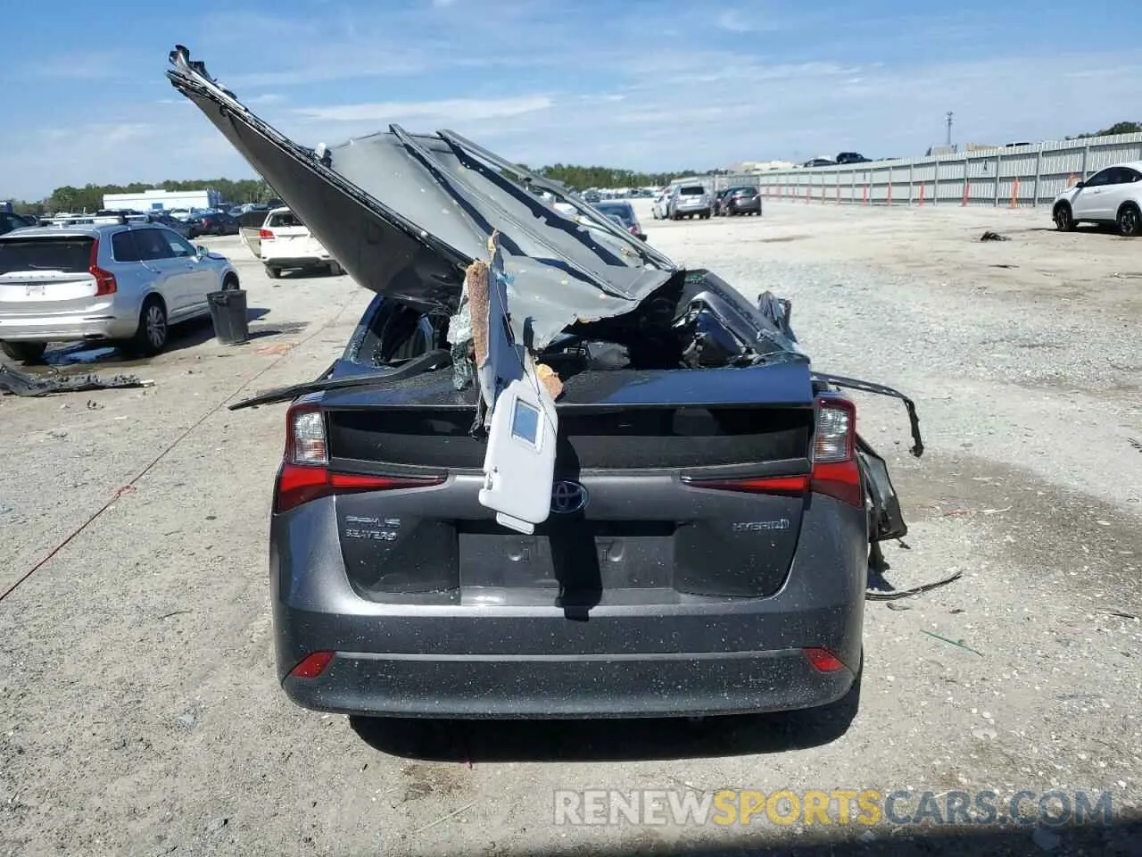 6 fotografías del automóvil dañado JTDKAMFU7M3145855 TOYOTA PRIUS 2021