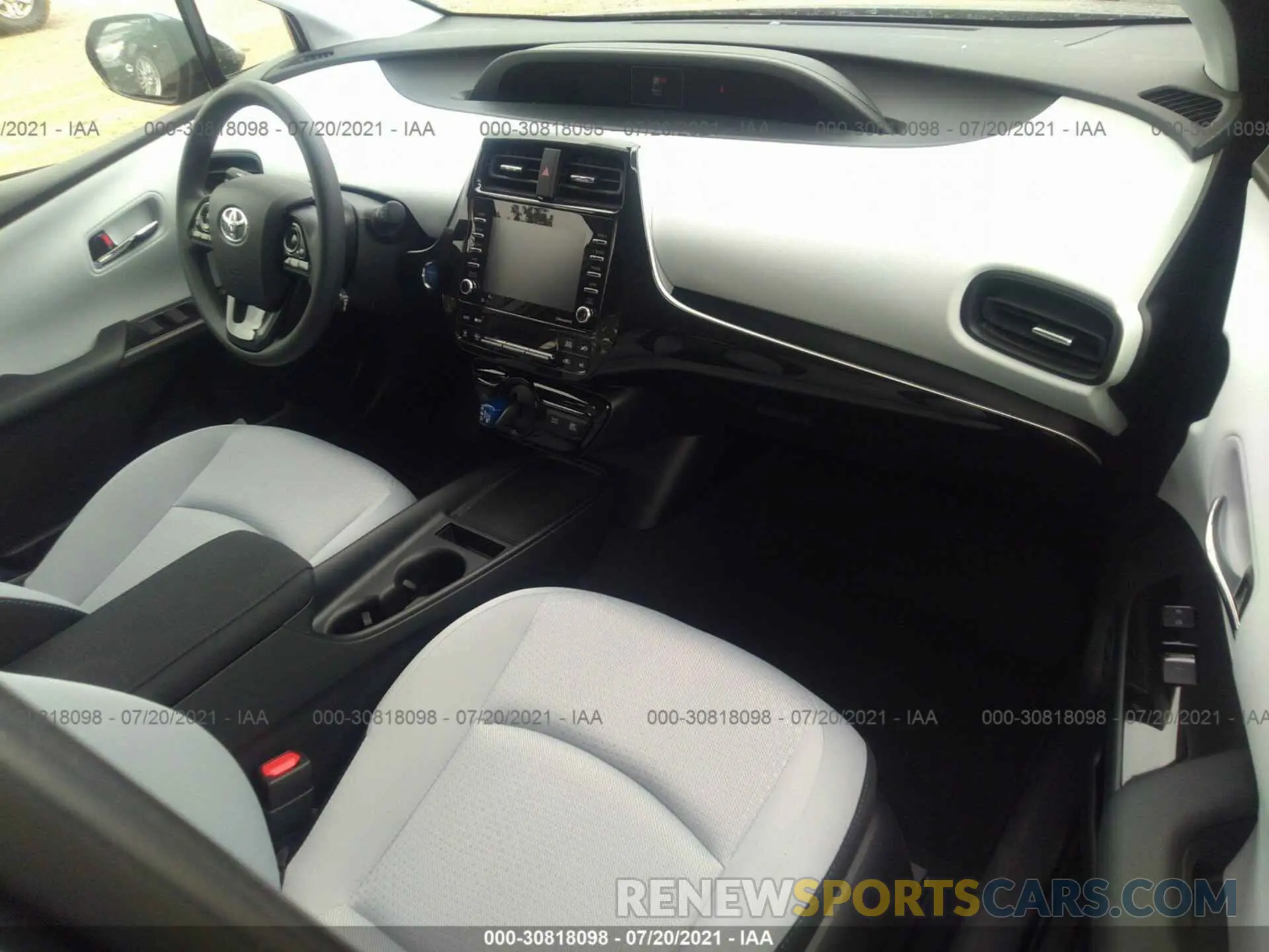 5 fotografías del automóvil dañado JTDKAMFU7M3149257 TOYOTA PRIUS 2021