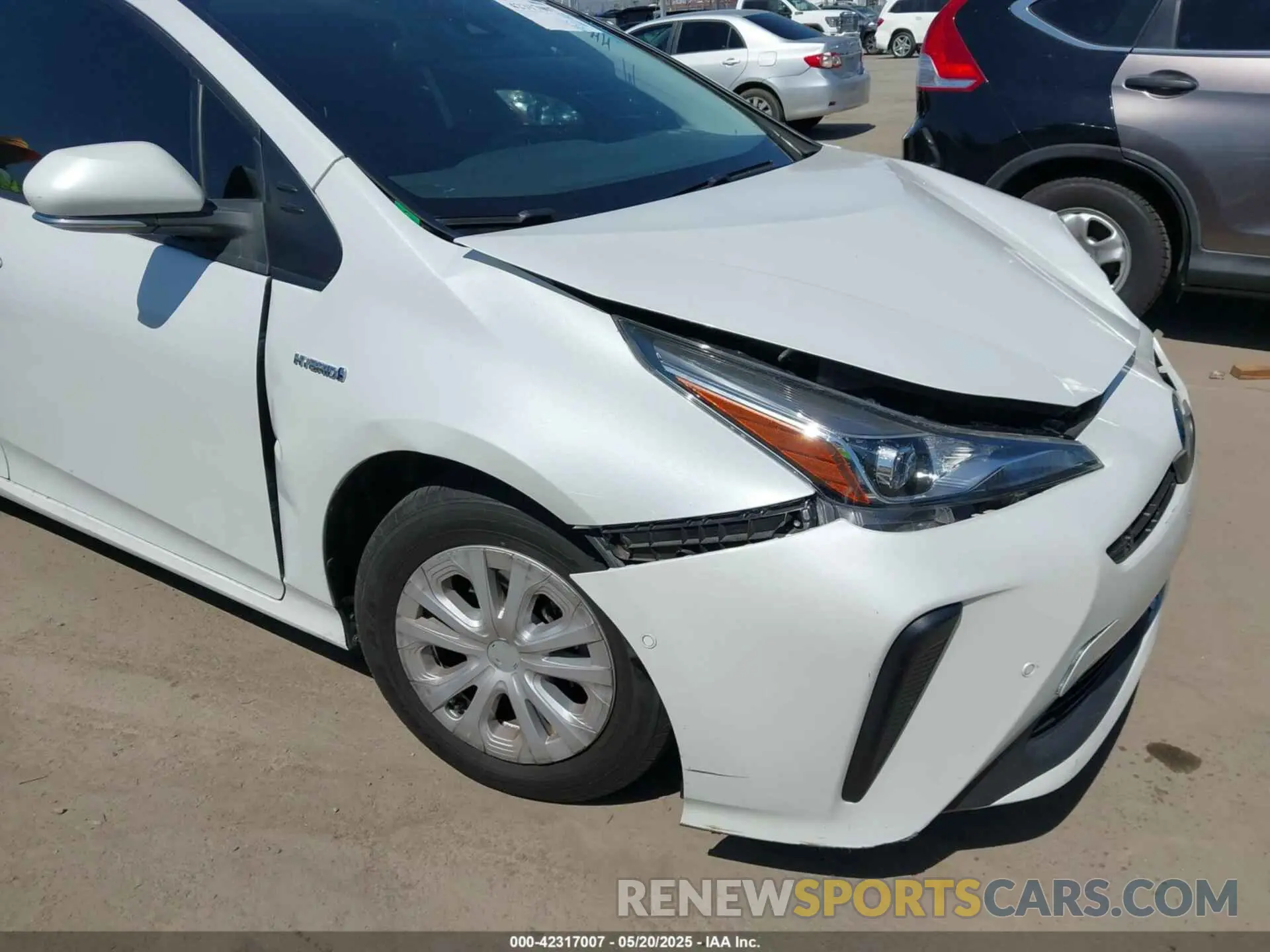 18 fotografías del automóvil dañado JTDKAMFU8M3135142 TOYOTA PRIUS 2021