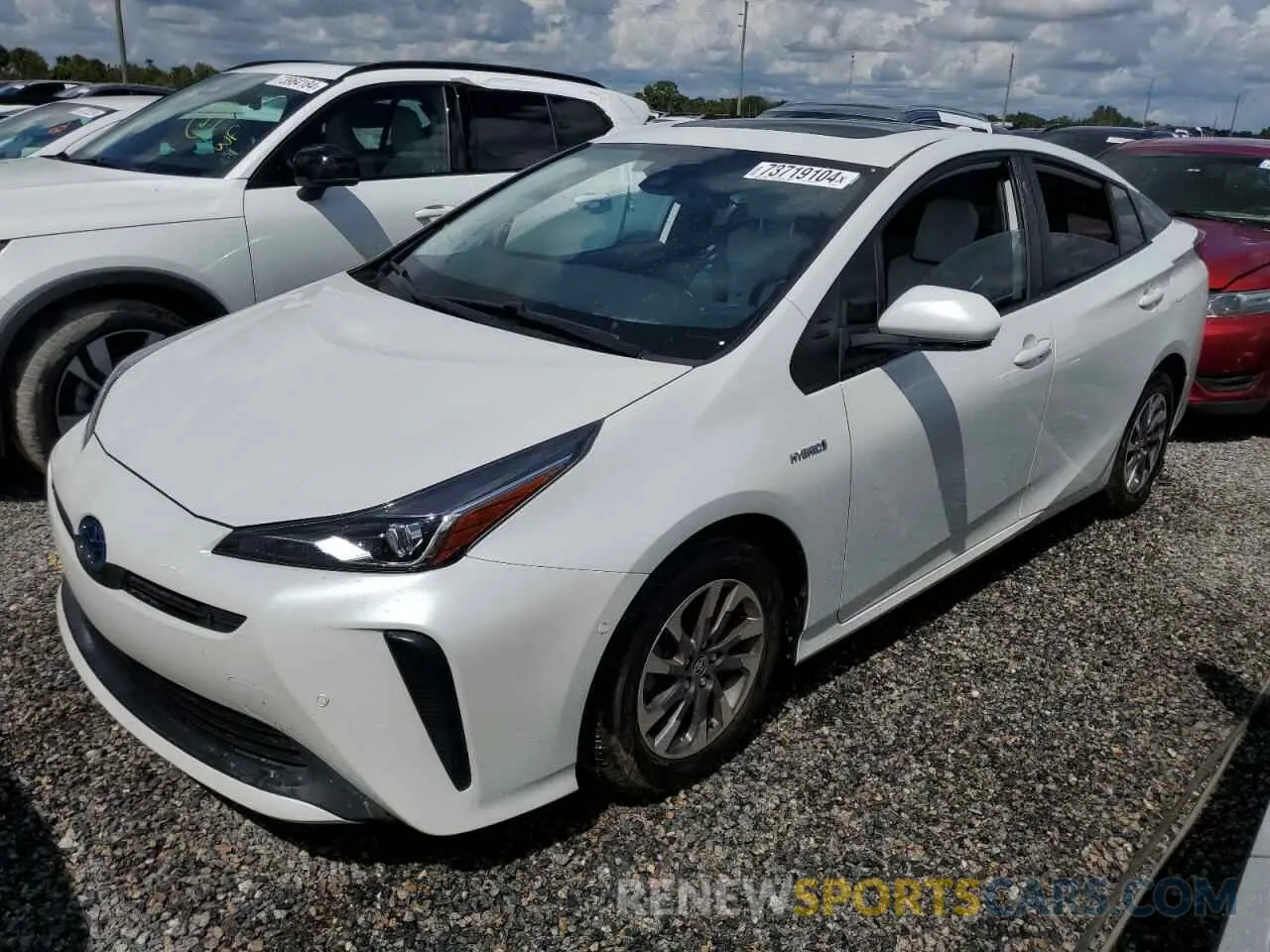 1 fotografías del automóvil dañado JTDKAMFU8M3139384 TOYOTA PRIUS 2021