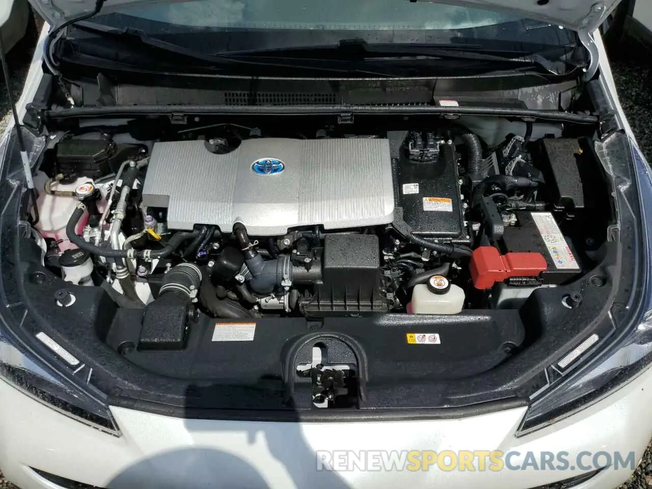 11 fotografías del automóvil dañado JTDKAMFU8M3139384 TOYOTA PRIUS 2021