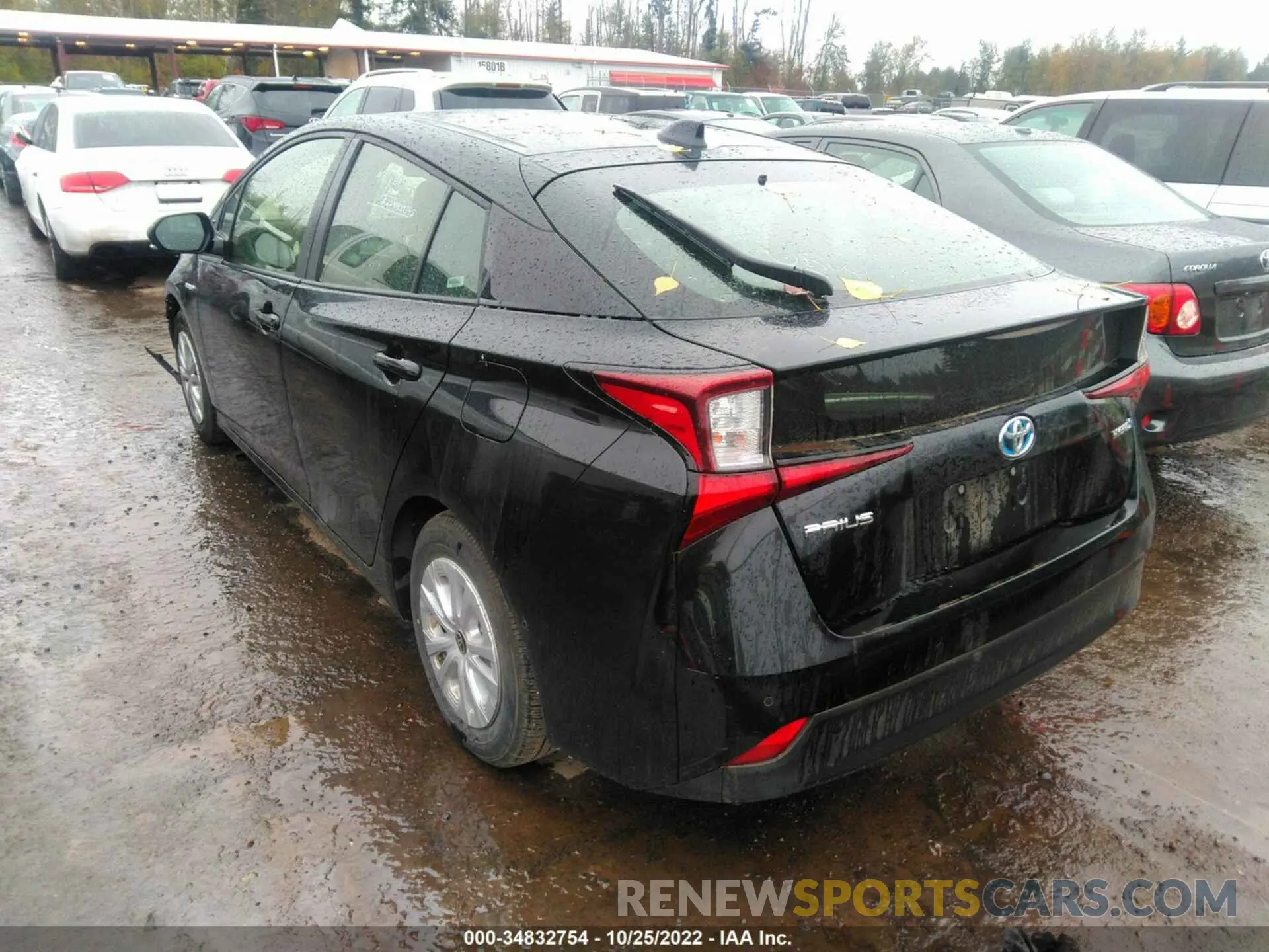 3 fotografías del automóvil dañado JTDKAMFU8M3145900 TOYOTA PRIUS 2021