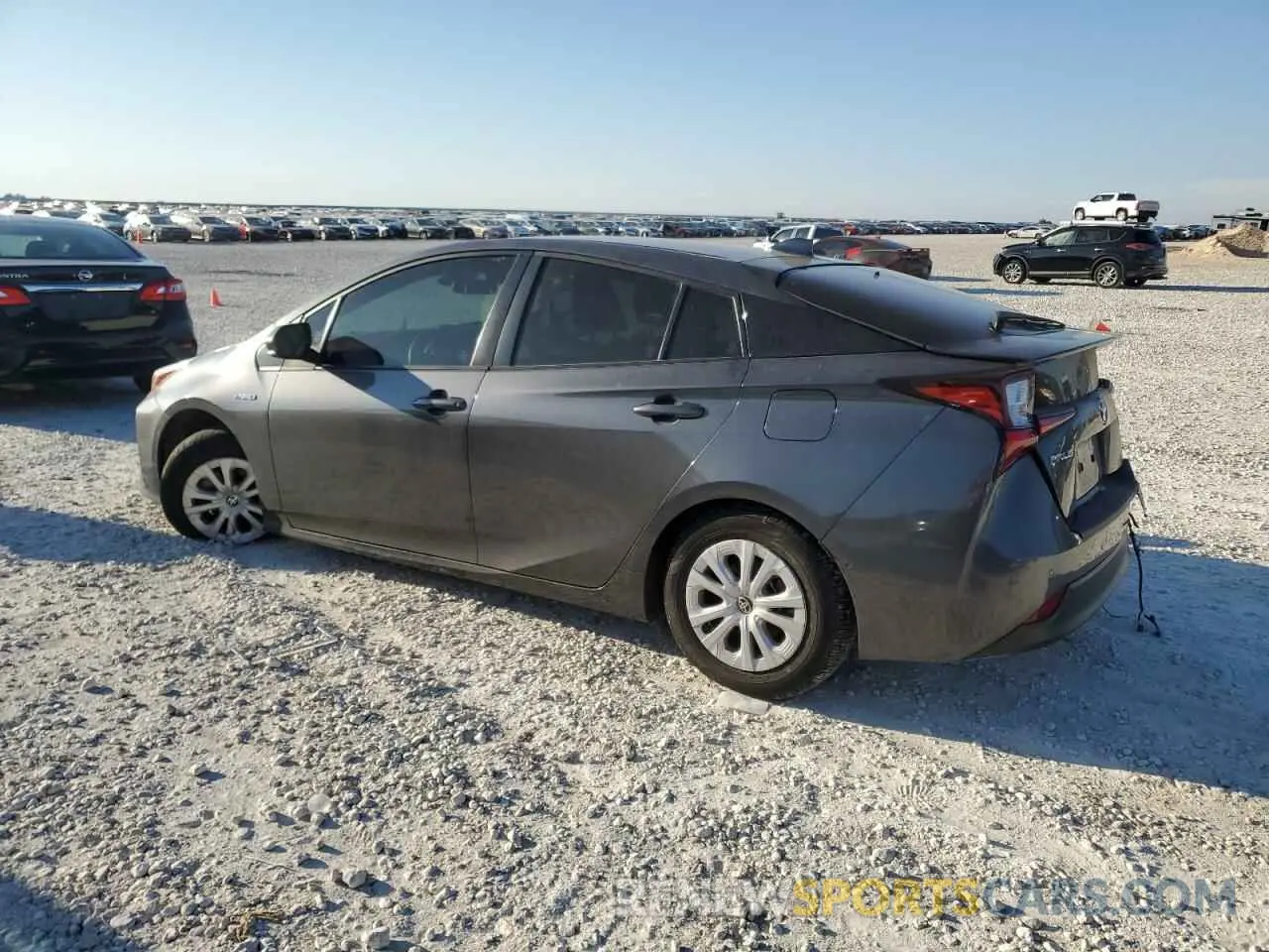 2 fotografías del automóvil dañado JTDKAMFU8M3146805 TOYOTA PRIUS 2021