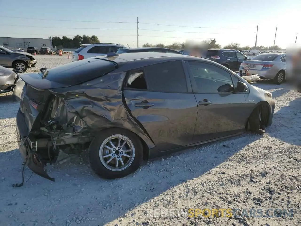 3 fotografías del automóvil dañado JTDKAMFU8M3146805 TOYOTA PRIUS 2021