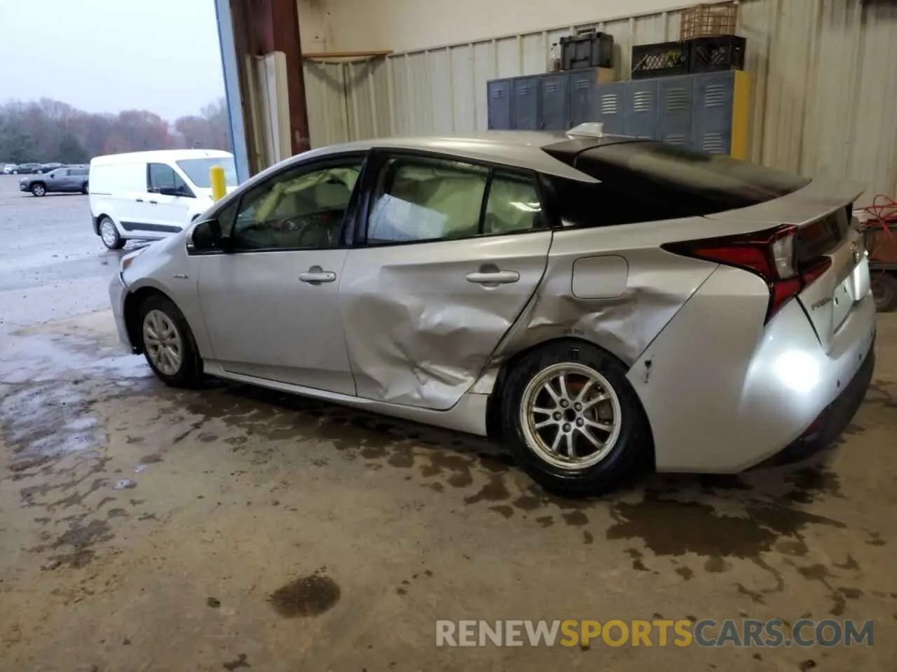 2 fotografías del automóvil dañado JTDKAMFU8M3149218 TOYOTA PRIUS 2021