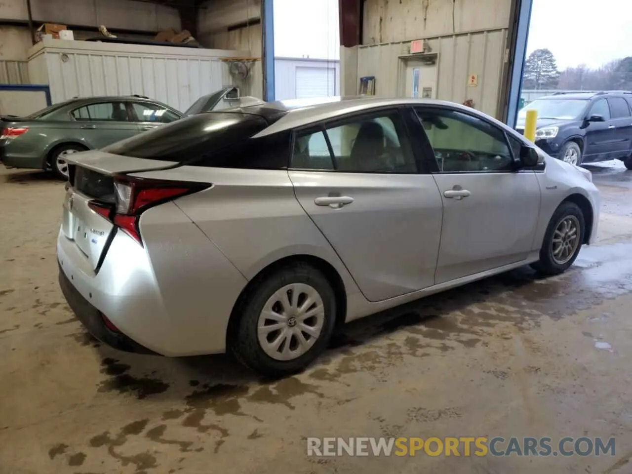3 fotografías del automóvil dañado JTDKAMFU8M3149218 TOYOTA PRIUS 2021