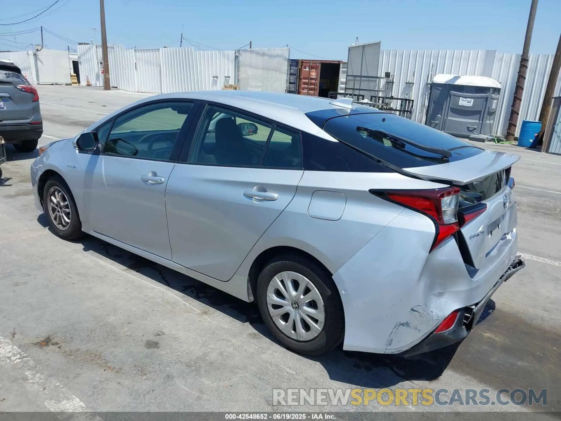 3 fotografías del automóvil dañado JTDKAMFU8M3150739 TOYOTA PRIUS 2021
