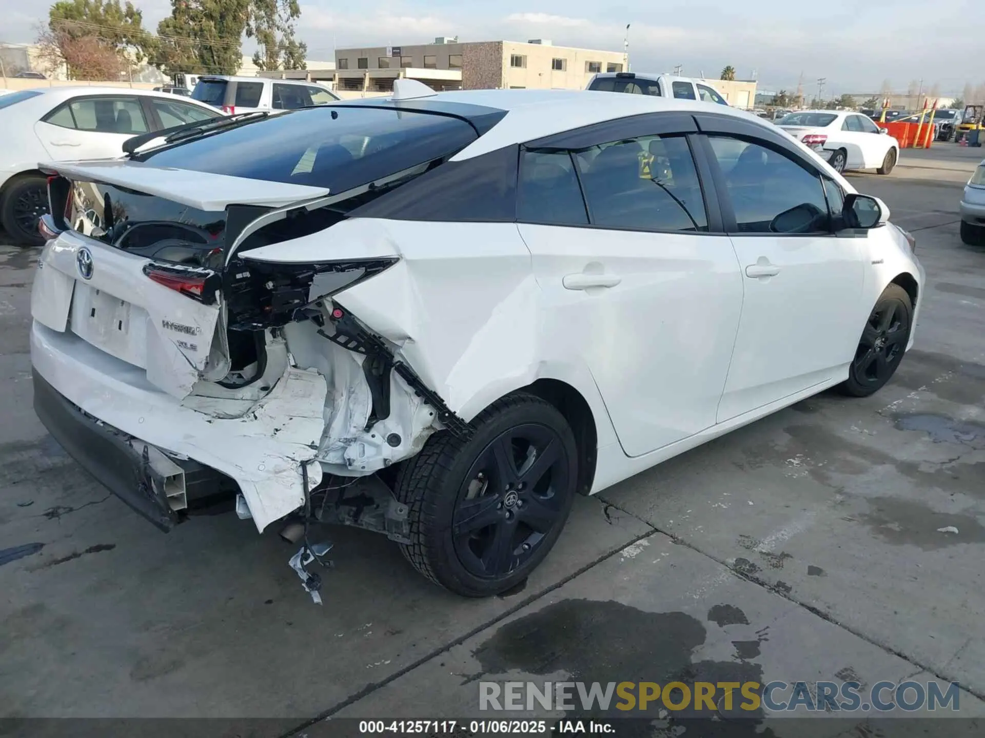 4 fotografías del automóvil dañado JTDKAMFU9M3131228 TOYOTA PRIUS 2021