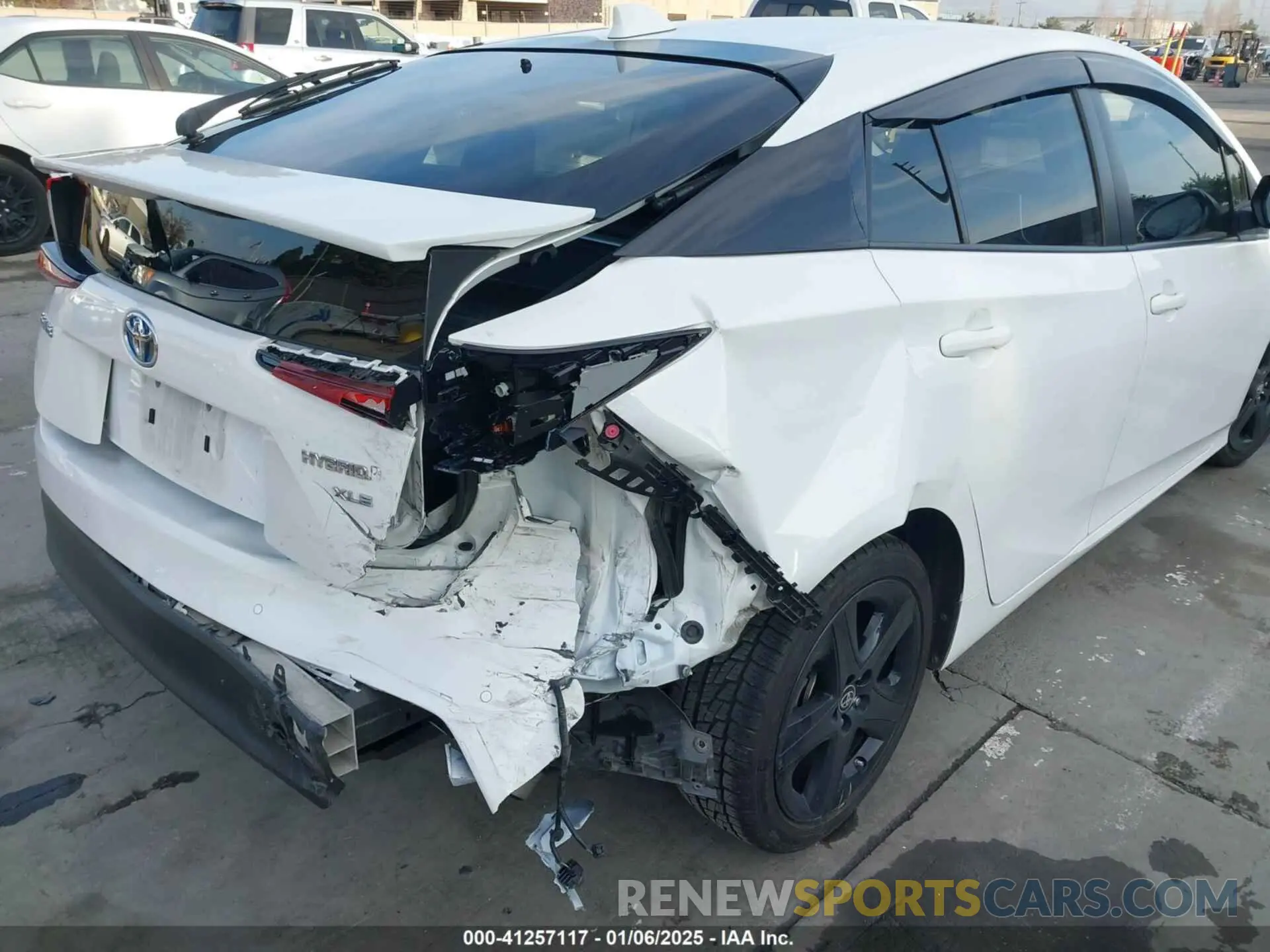 6 fotografías del automóvil dañado JTDKAMFU9M3131228 TOYOTA PRIUS 2021