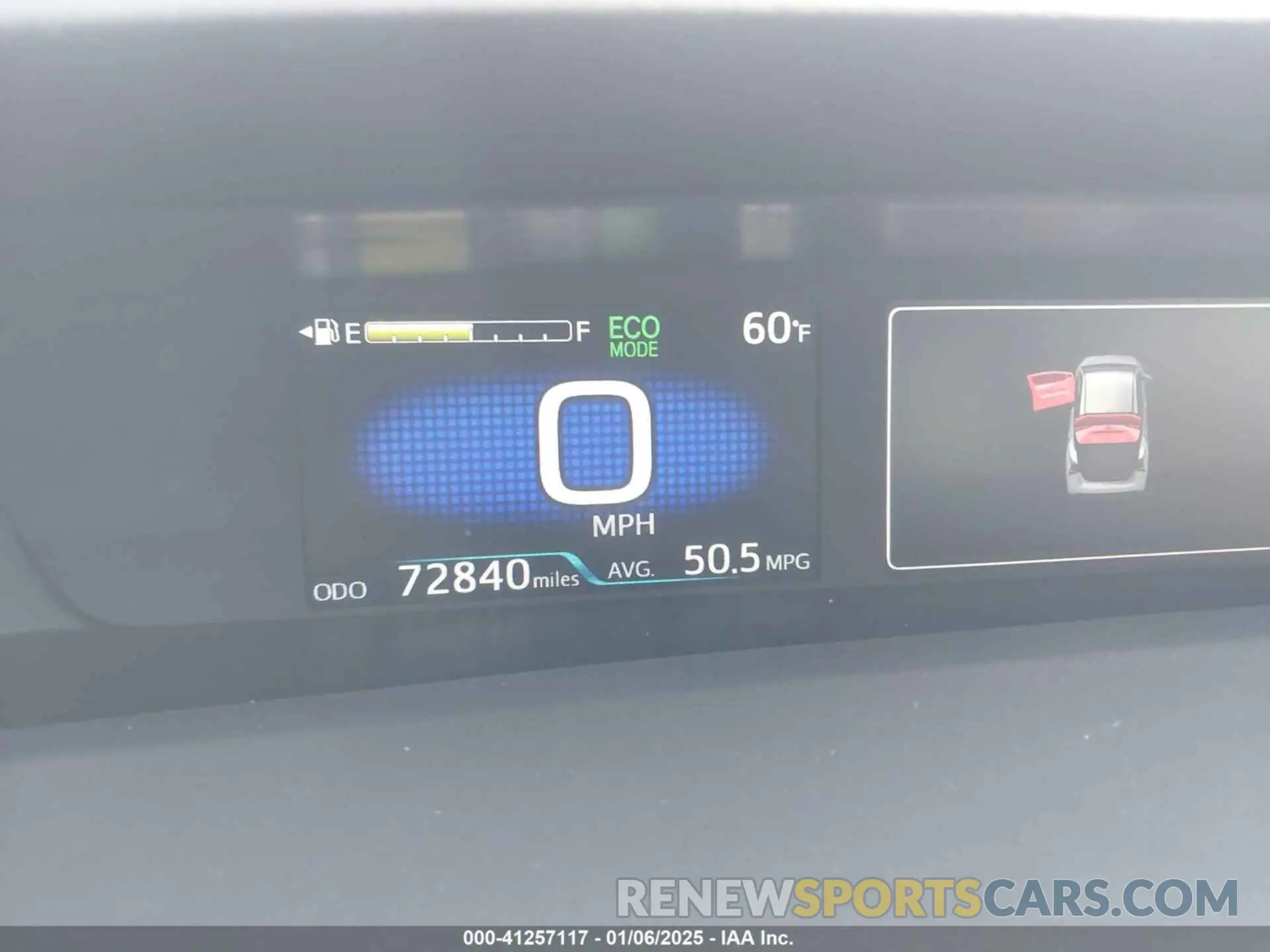 7 fotografías del automóvil dañado JTDKAMFU9M3131228 TOYOTA PRIUS 2021
