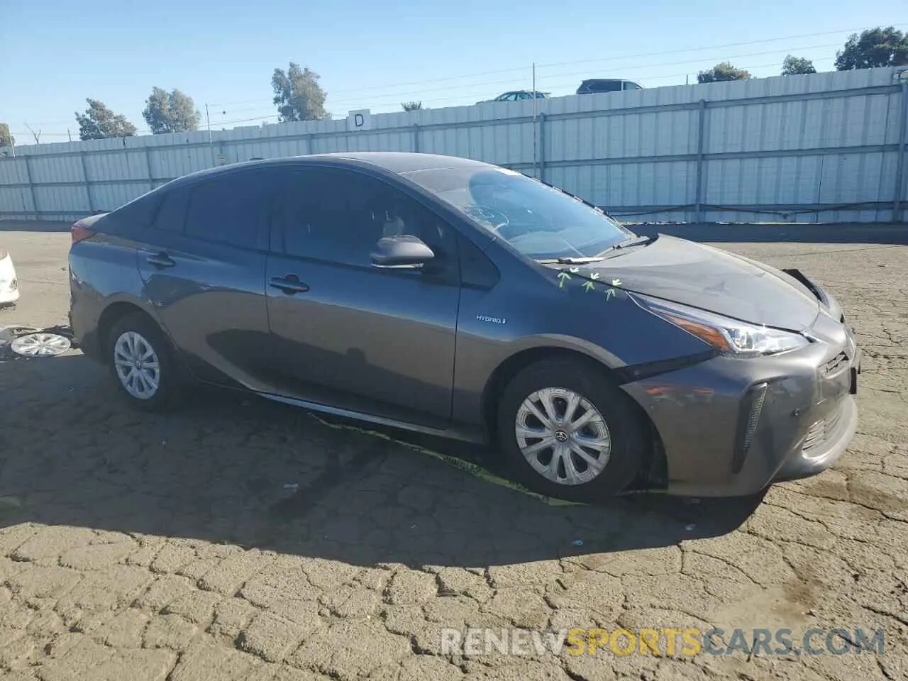 4 fotografías del automóvil dañado JTDKAMFU9M3132850 TOYOTA PRIUS 2021