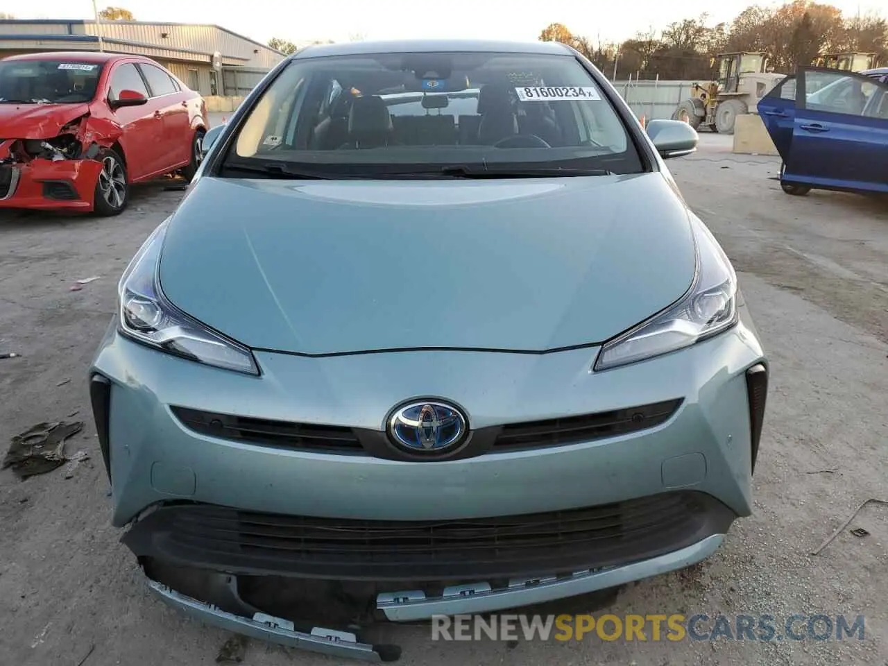 5 fotografías del automóvil dañado JTDKAMFU9M3140009 TOYOTA PRIUS 2021