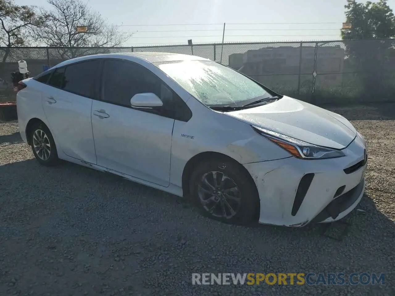 4 fotografías del automóvil dañado JTDKAMFU9M3143623 TOYOTA PRIUS 2021