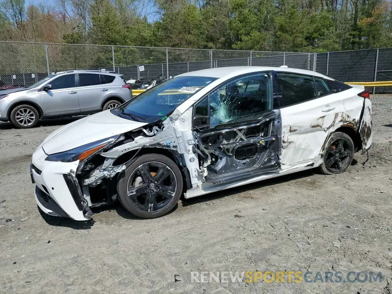 1 fotografías del automóvil dañado JTDKAMFUXM3128225 TOYOTA PRIUS 2021