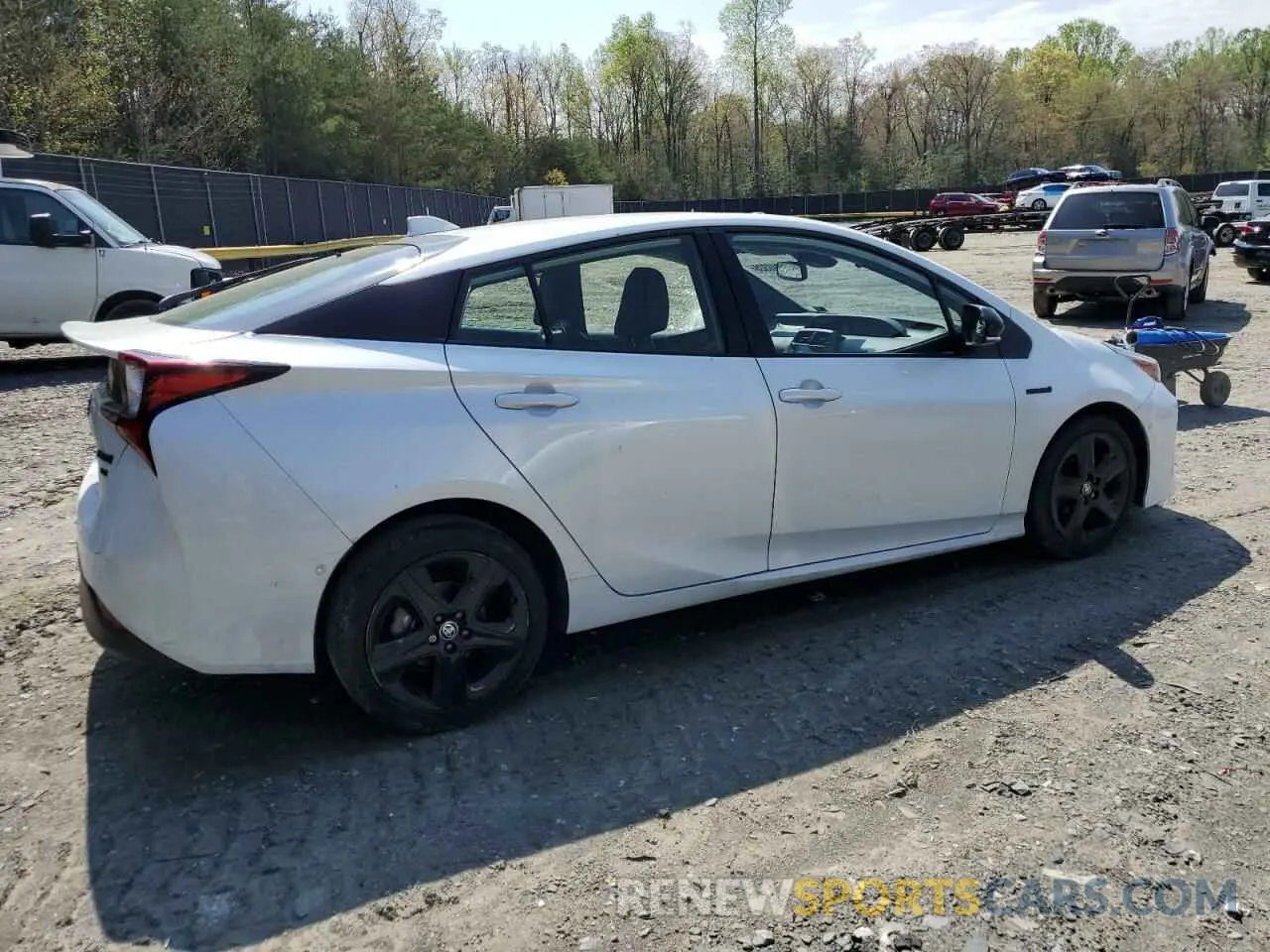 3 fotografías del automóvil dañado JTDKAMFUXM3128225 TOYOTA PRIUS 2021