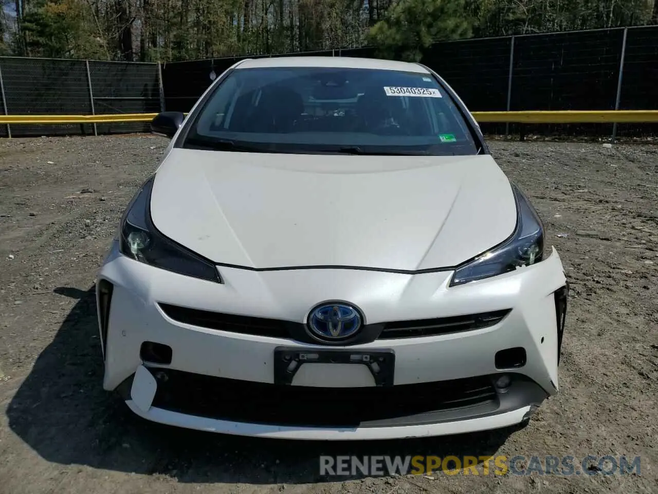 5 fotografías del automóvil dañado JTDKAMFUXM3128225 TOYOTA PRIUS 2021