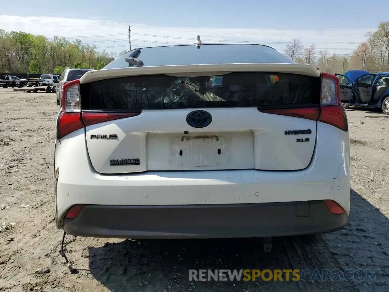 6 fotografías del automóvil dañado JTDKAMFUXM3128225 TOYOTA PRIUS 2021