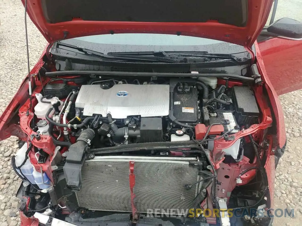11 fotografías del automóvil dañado JTDKAMFUXM3129309 TOYOTA PRIUS 2021