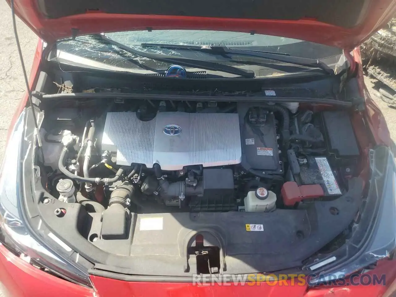 11 fotografías del automóvil dañado JTDKAMFUXM3130749 TOYOTA PRIUS 2021