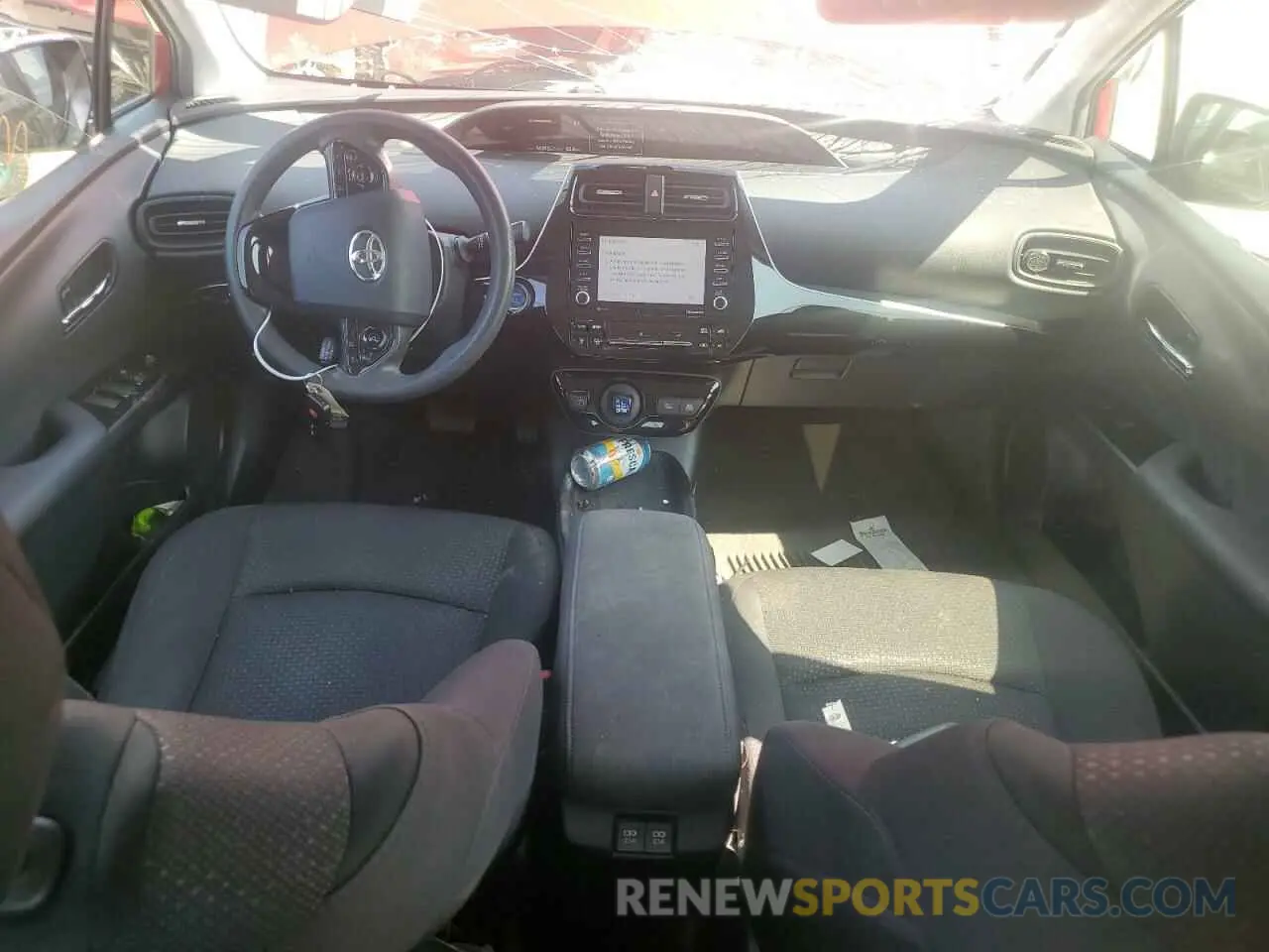 8 fotografías del automóvil dañado JTDKAMFUXM3130749 TOYOTA PRIUS 2021