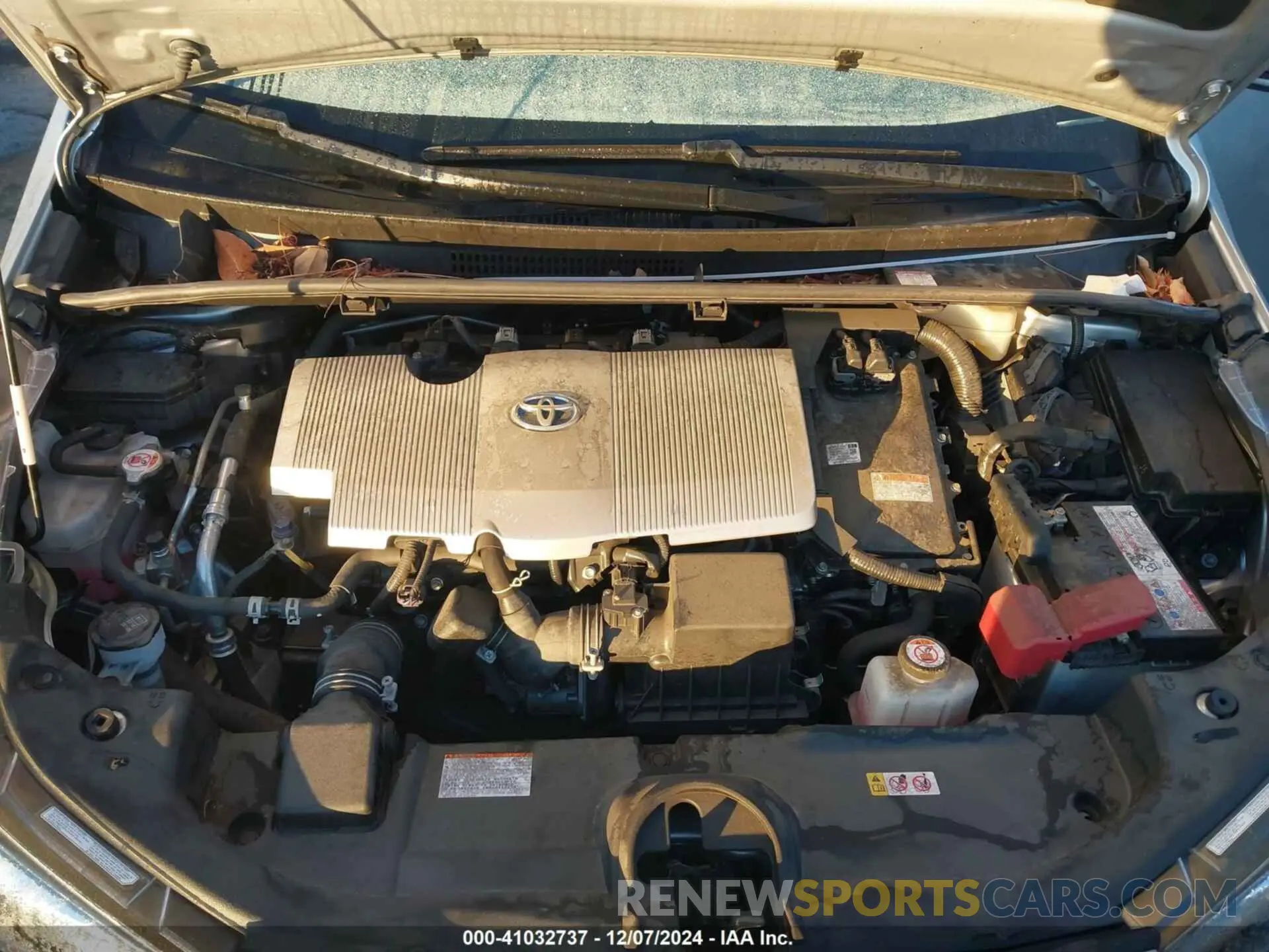 10 fotografías del automóvil dañado JTDKAMFUXM3132243 TOYOTA PRIUS 2021
