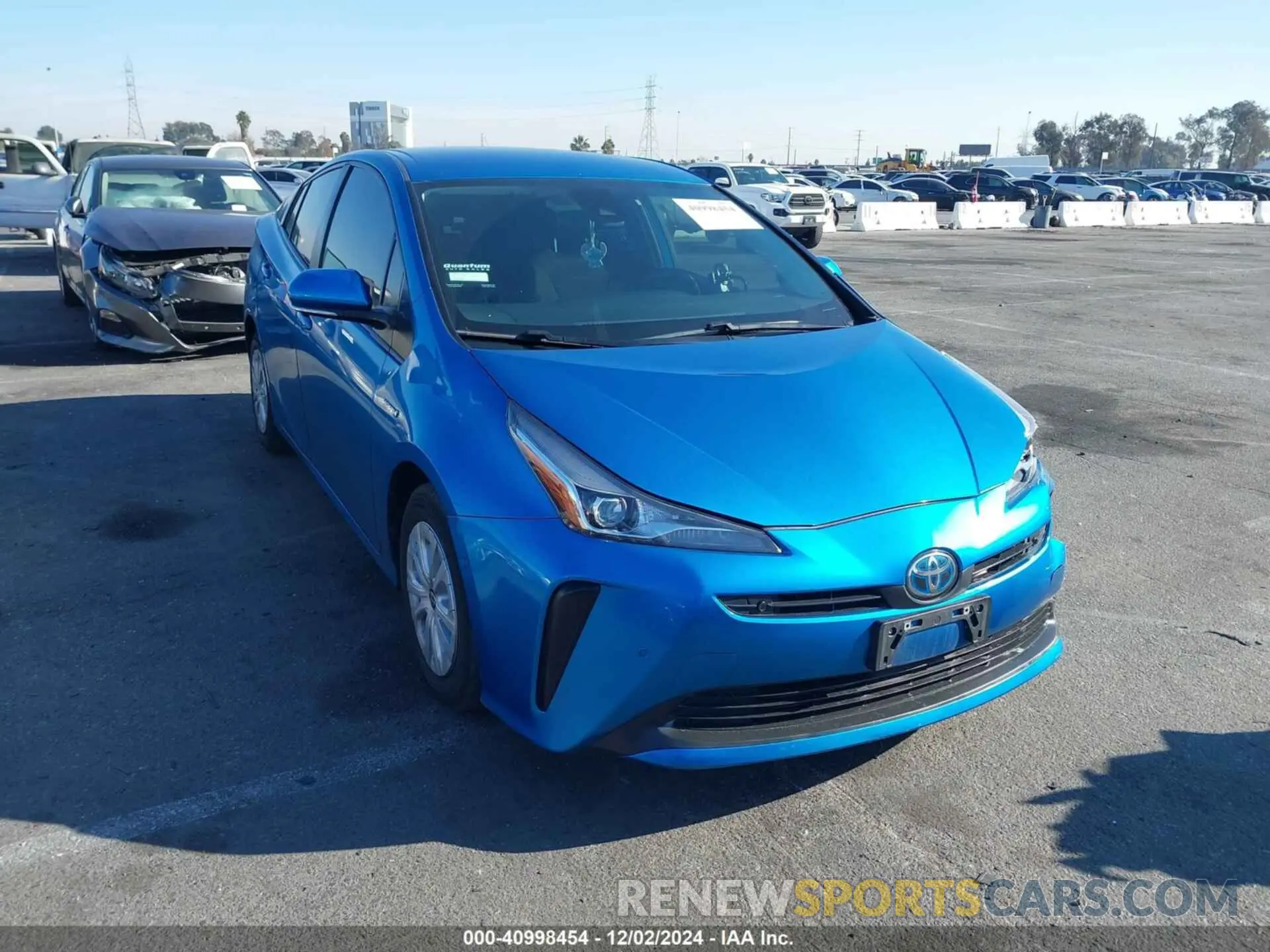 1 fotografías del automóvil dañado JTDKAMFUXM3134462 TOYOTA PRIUS 2021