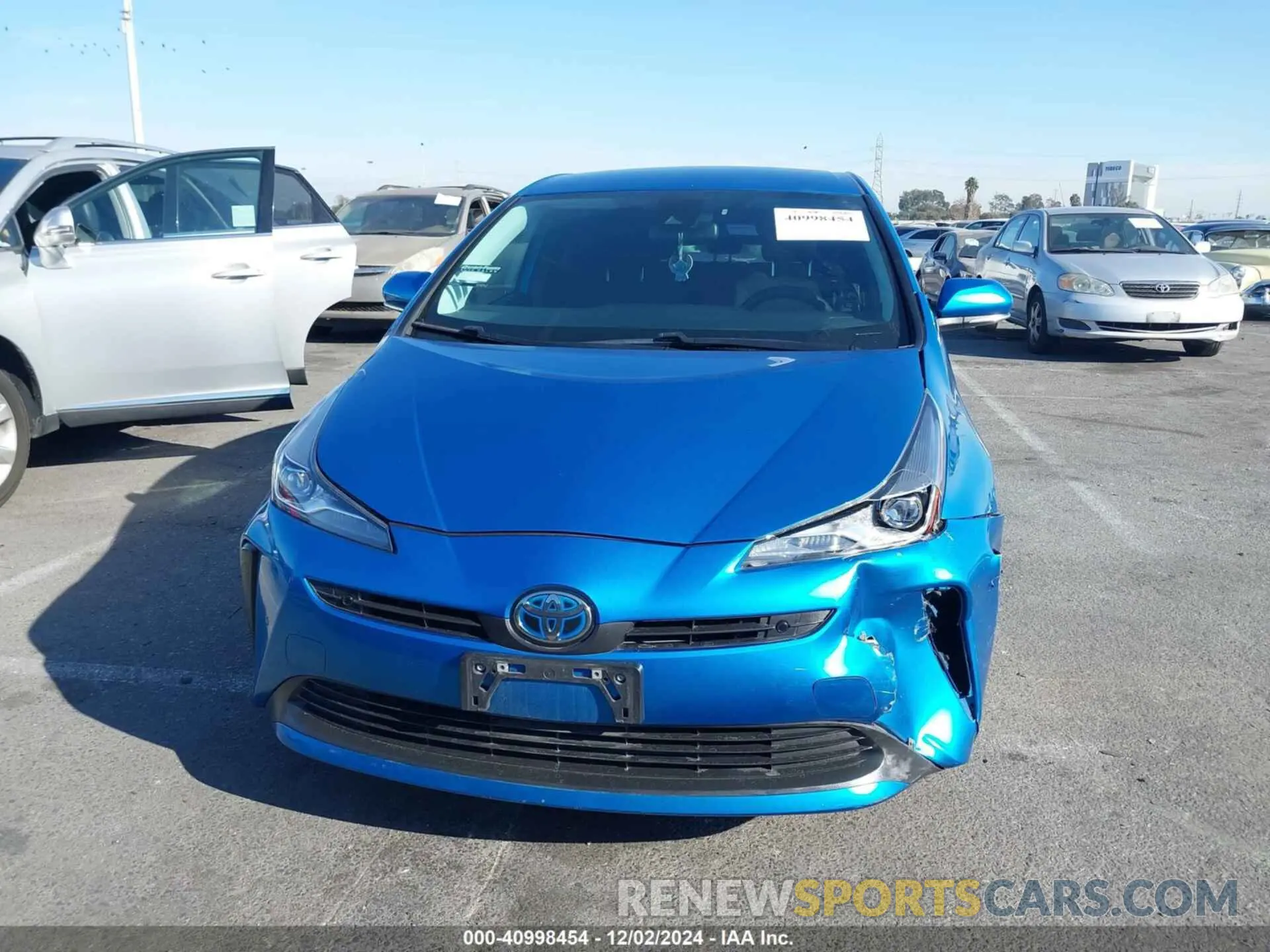 12 fotografías del automóvil dañado JTDKAMFUXM3134462 TOYOTA PRIUS 2021