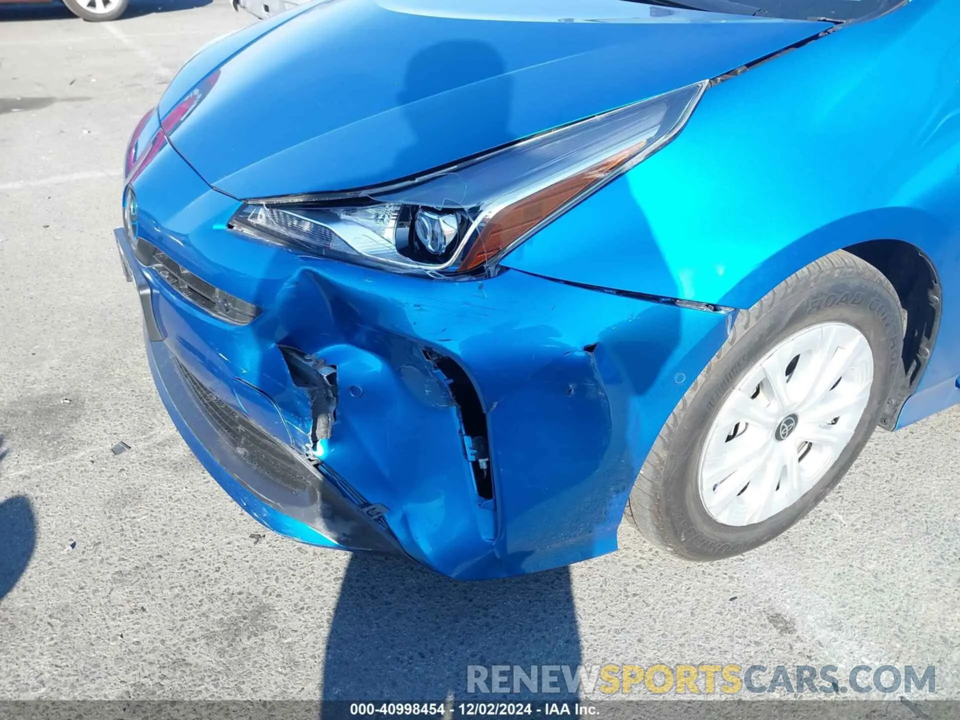 6 fotografías del automóvil dañado JTDKAMFUXM3134462 TOYOTA PRIUS 2021
