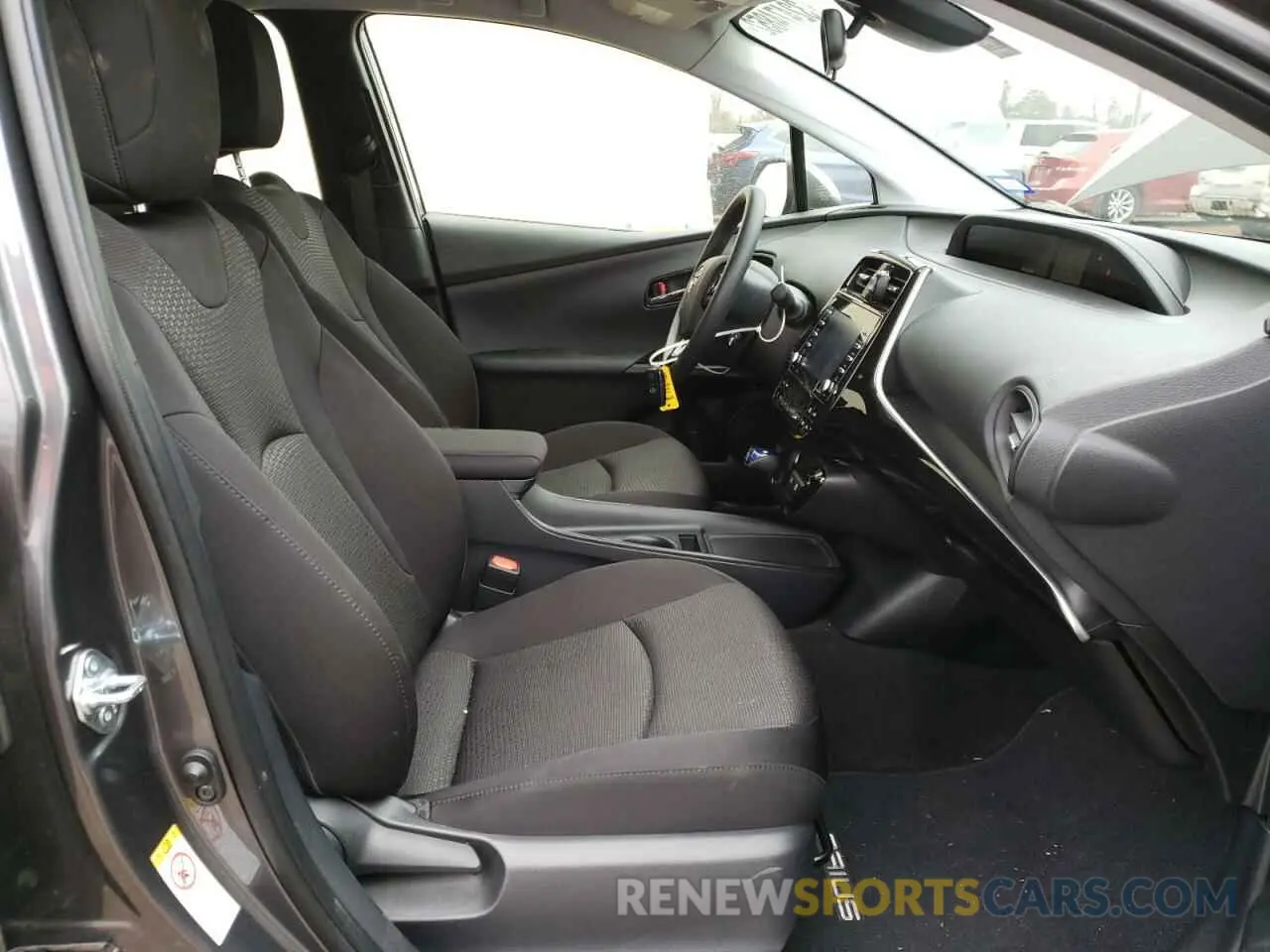 5 fotografías del automóvil dañado JTDKAMFUXM3138009 TOYOTA PRIUS 2021