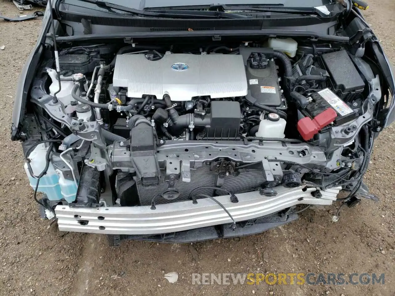 7 fotografías del automóvil dañado JTDKAMFUXM3138009 TOYOTA PRIUS 2021