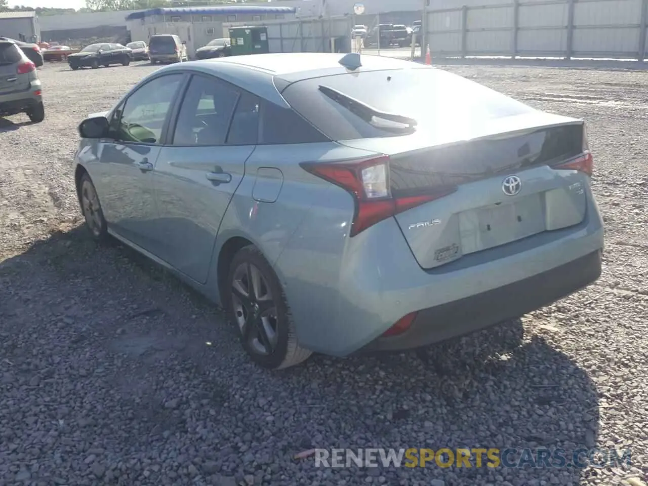 3 fotografías del automóvil dañado JTDKAMFUXM3139466 TOYOTA PRIUS 2021