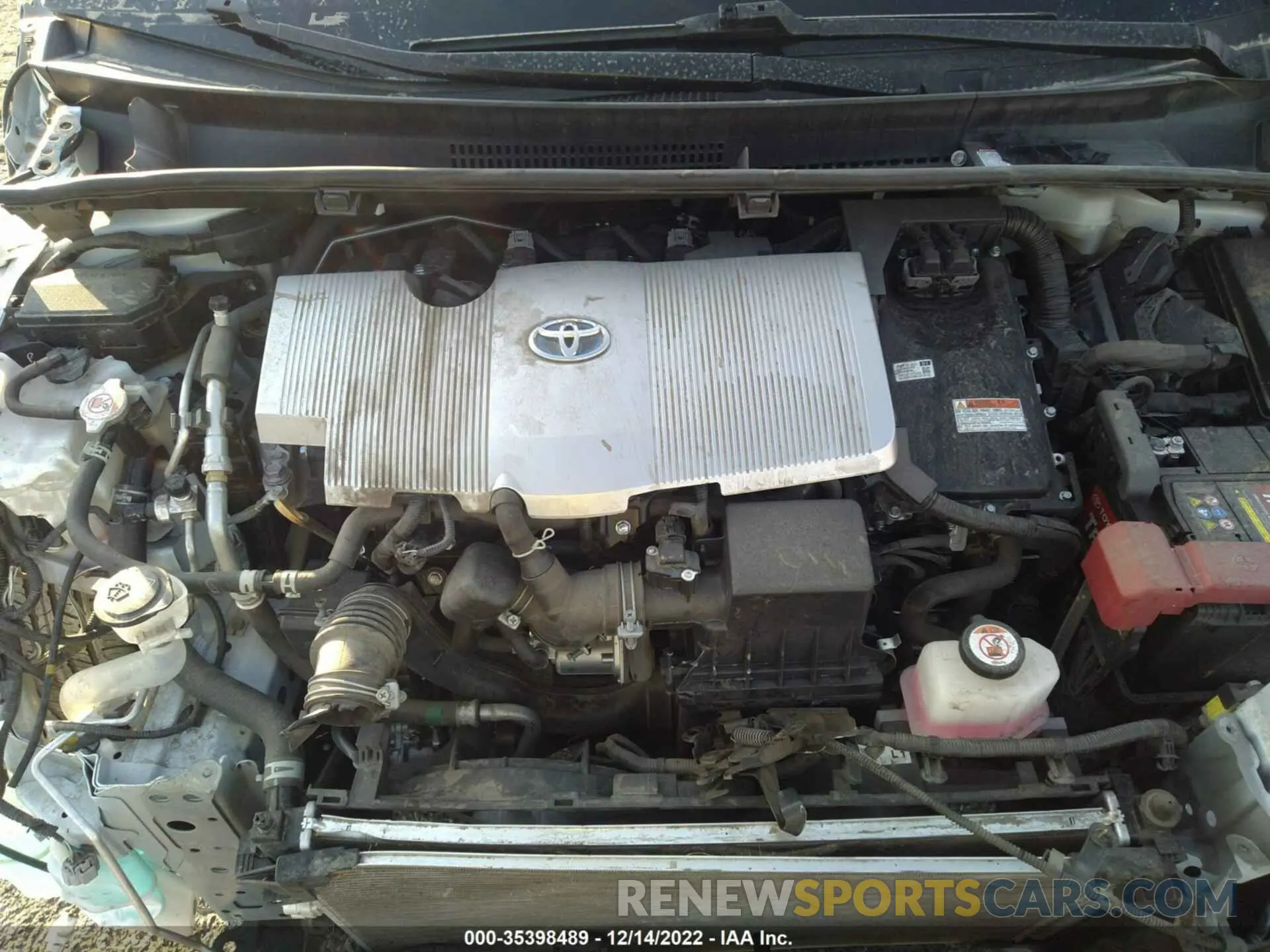 10 fotografías del automóvil dañado JTDKAMFUXM3140830 TOYOTA PRIUS 2021