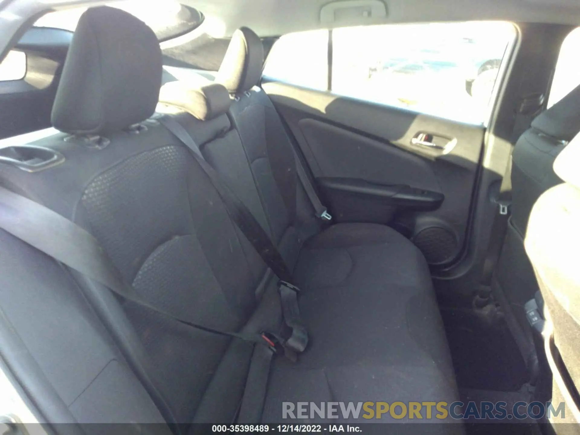 8 fotografías del automóvil dañado JTDKAMFUXM3140830 TOYOTA PRIUS 2021