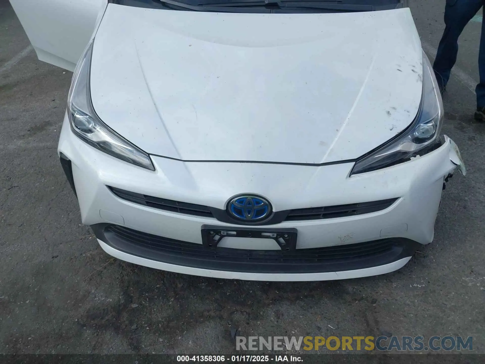10 fotografías del automóvil dañado JTDKAMFUXM3144845 TOYOTA PRIUS 2021