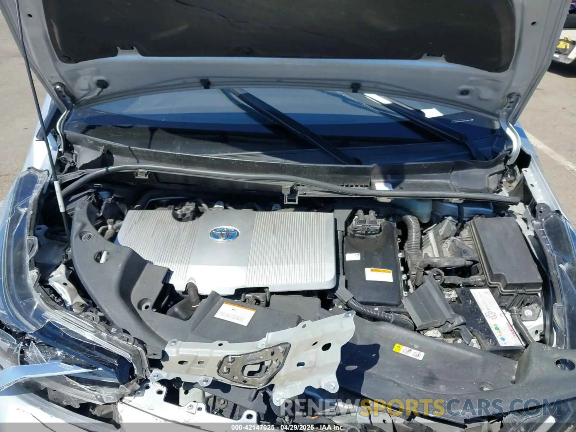 10 fotografías del automóvil dañado JTDKAMFUXM3144991 TOYOTA PRIUS 2021