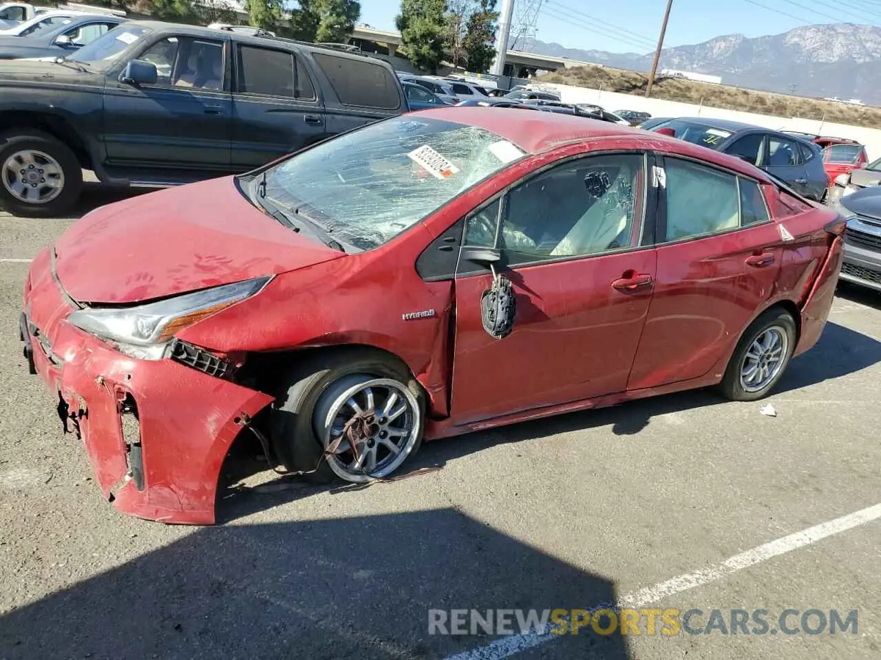 1 fotografías del automóvil dañado JTDKAMFUXM3148409 TOYOTA PRIUS 2021