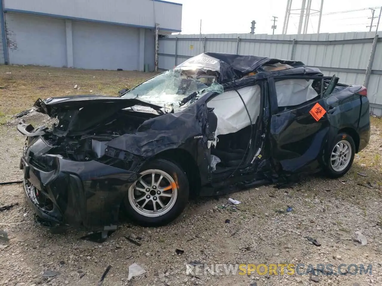 1 fotografías del automóvil dañado JTDKAMFUXM3148958 TOYOTA PRIUS 2021